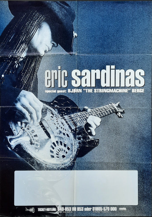 ERIC SARDINAS Original Concert Poster 2000 Germany 1