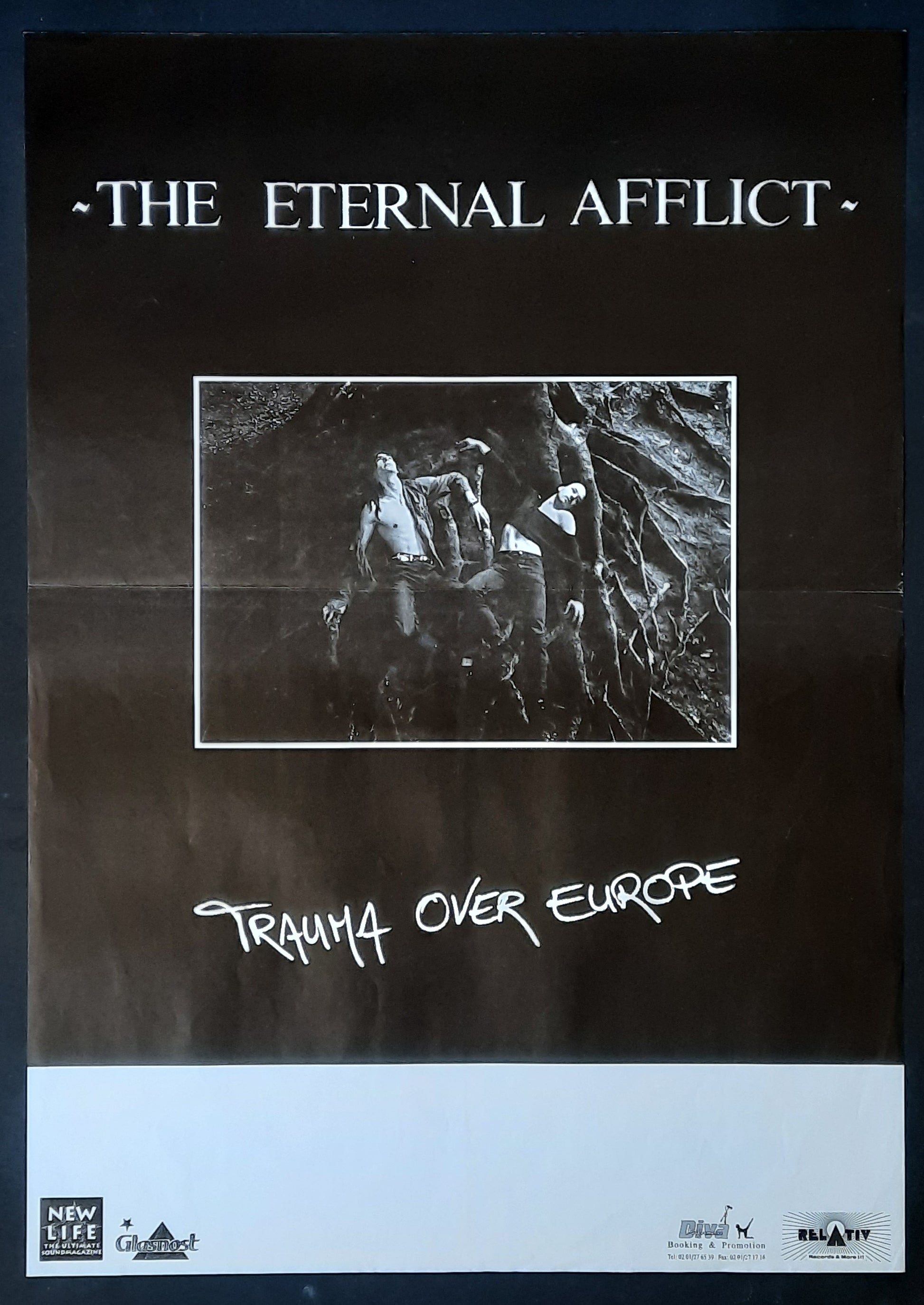 ETERNAL AFFLICT Original Concert Poster 1993 Europe