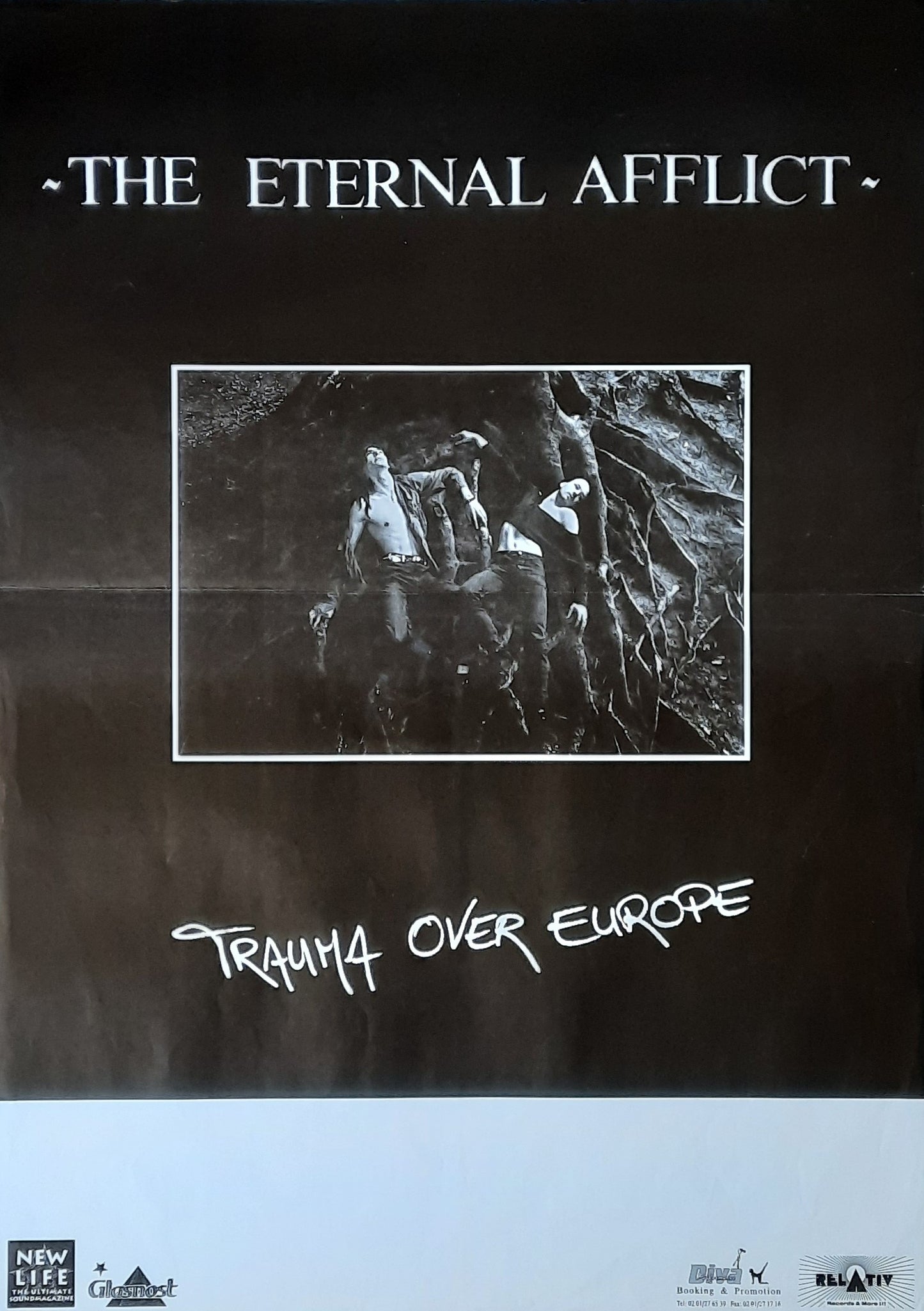 ETERNAL AFFLICT Original Concert Poster 1993 Europe