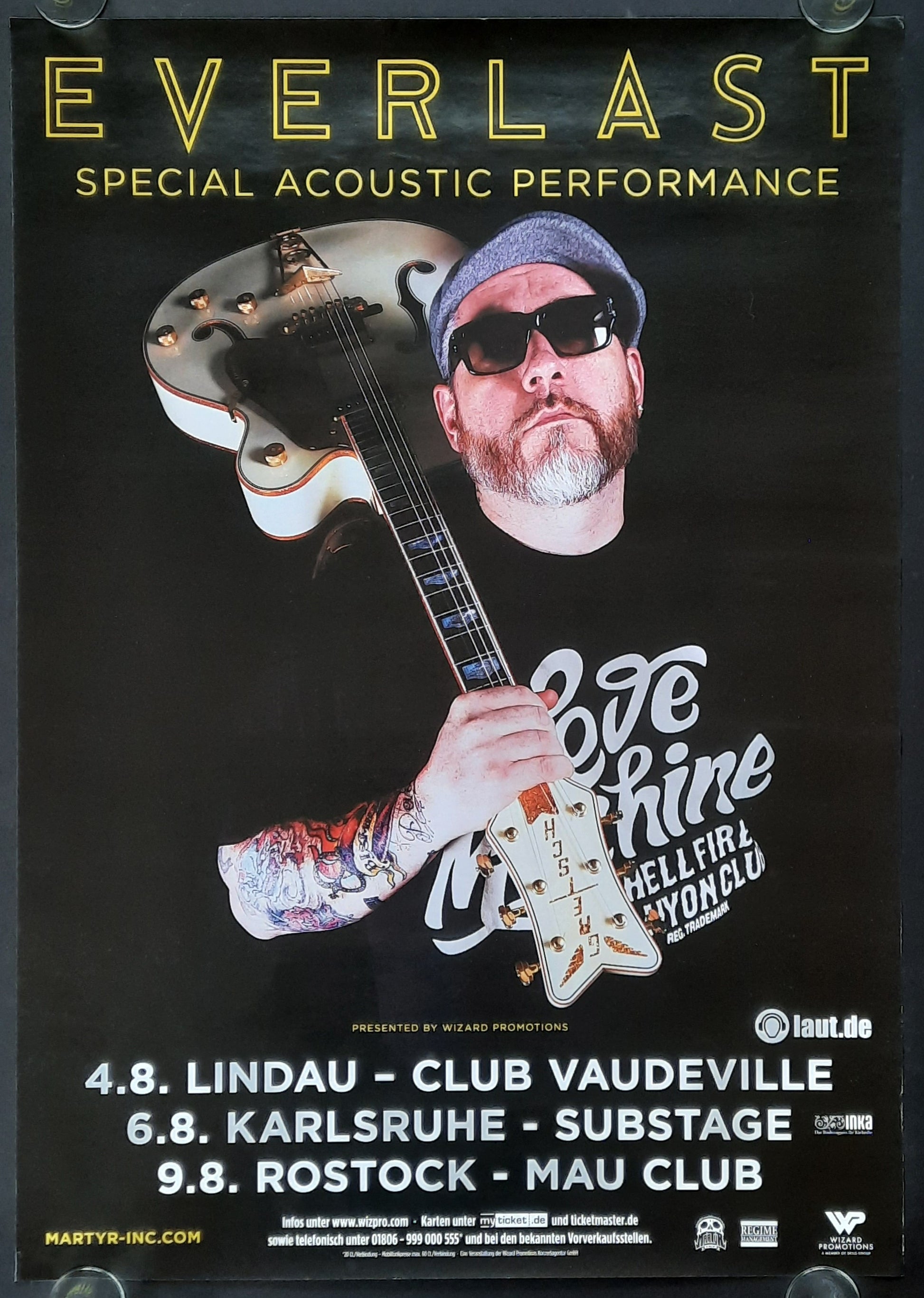 EVERLAST Original Concert Poster 2015 Acoustic Tour