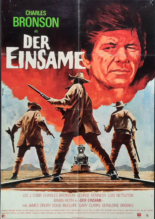 BULL OF THE WEST 1971 Charles Bronson German 1-Sheet Movie Poster