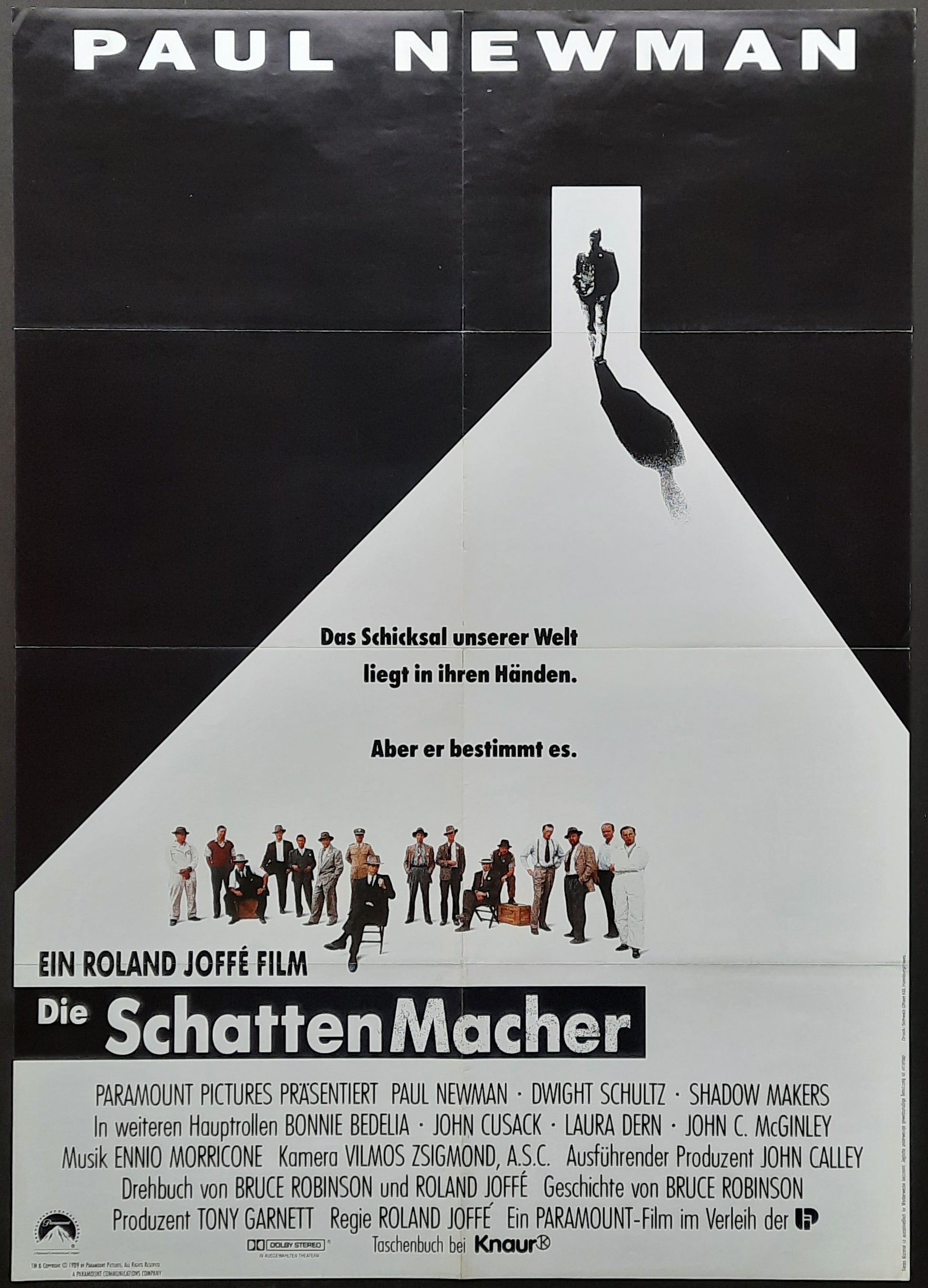 FAT MAN AND LITTLE BOY Original Movie Poster 1989 Paul Newman John Cusack German 1-Sheet