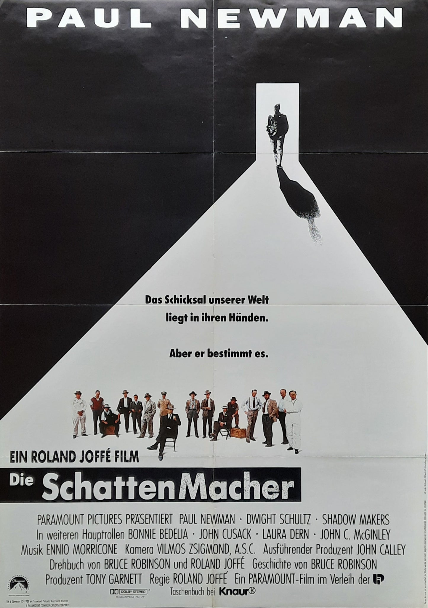 FAT MAN AND LITTLE BOY Original Movie Poster 1989 Paul Newman John Cusack German 1-Sheet