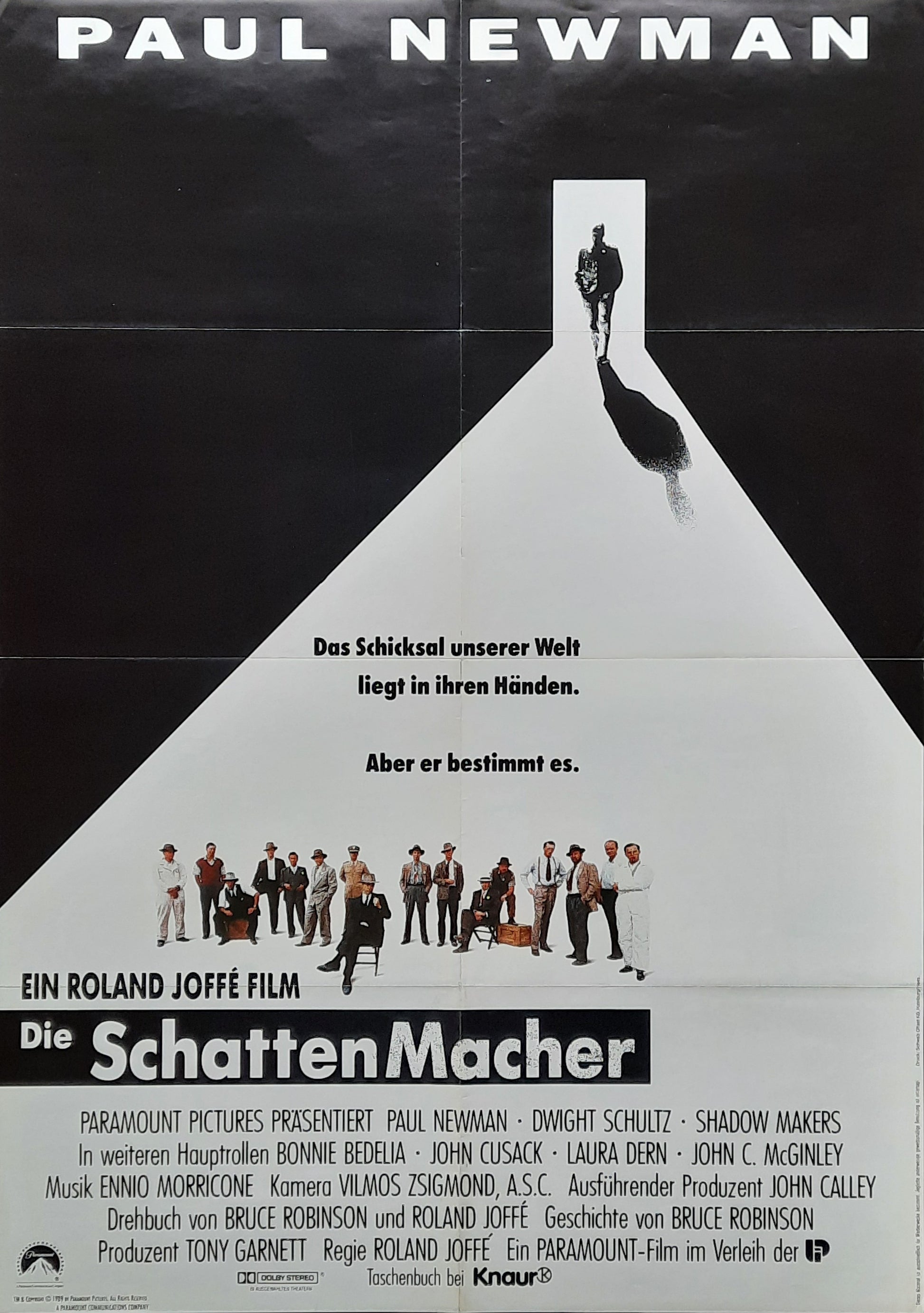 FAT MAN AND LITTLE BOY Original Movie Poster 1989 Paul Newman John Cusack German 1-Sheet