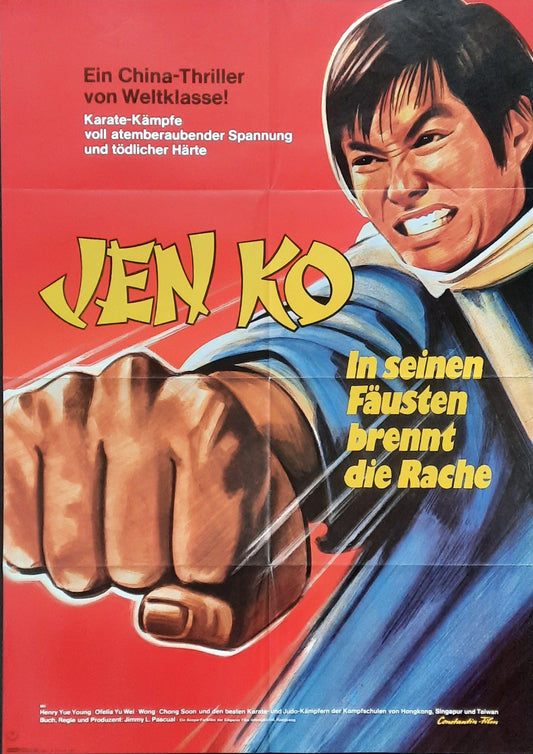 FIST TO FIST Original Movie Poster 1973 Jimmy L. Pascual German 1-Sheet