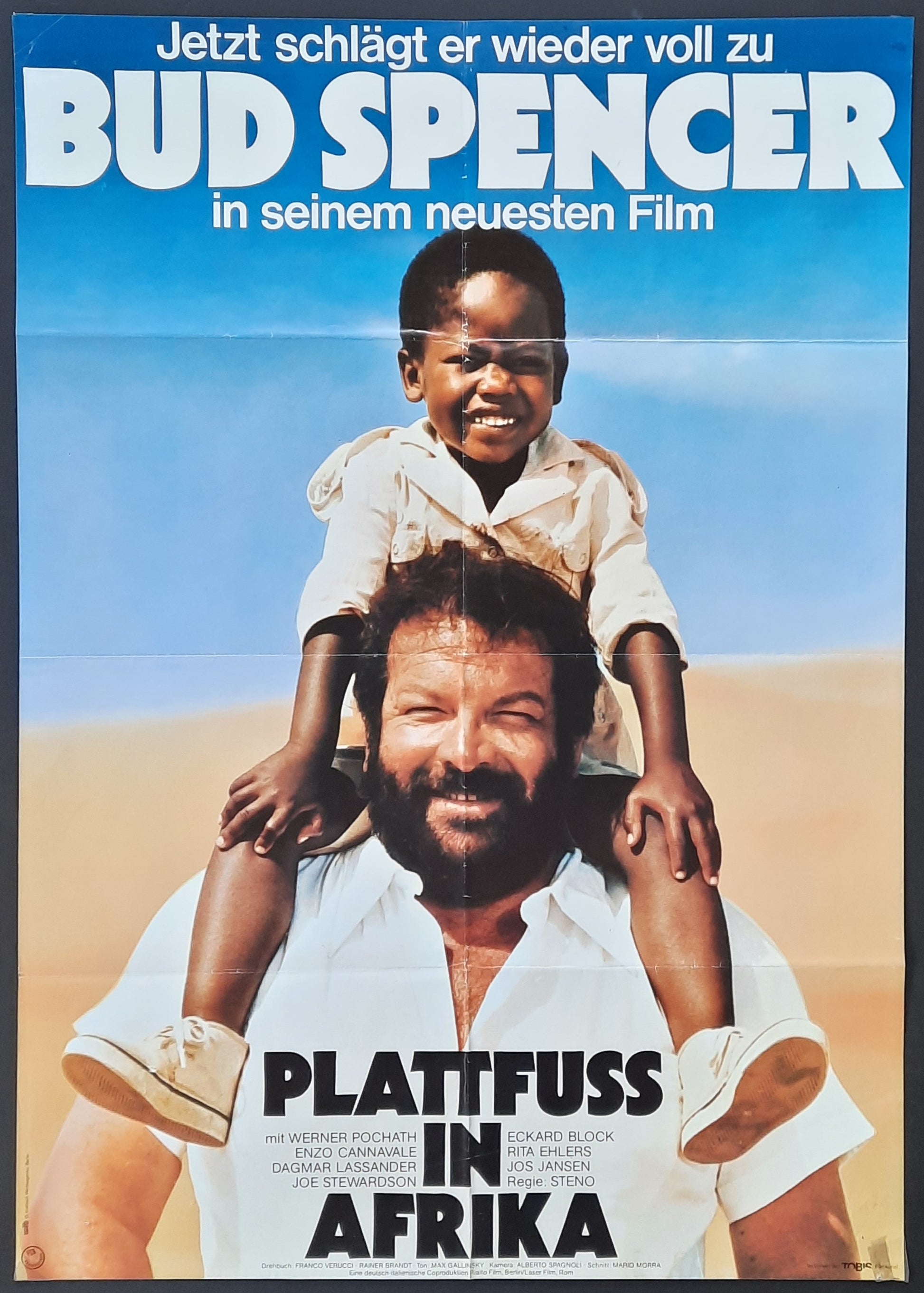 KNOCKOUT COP Original Movie Poster 1978 Bud Spencer German 1-Sheet A