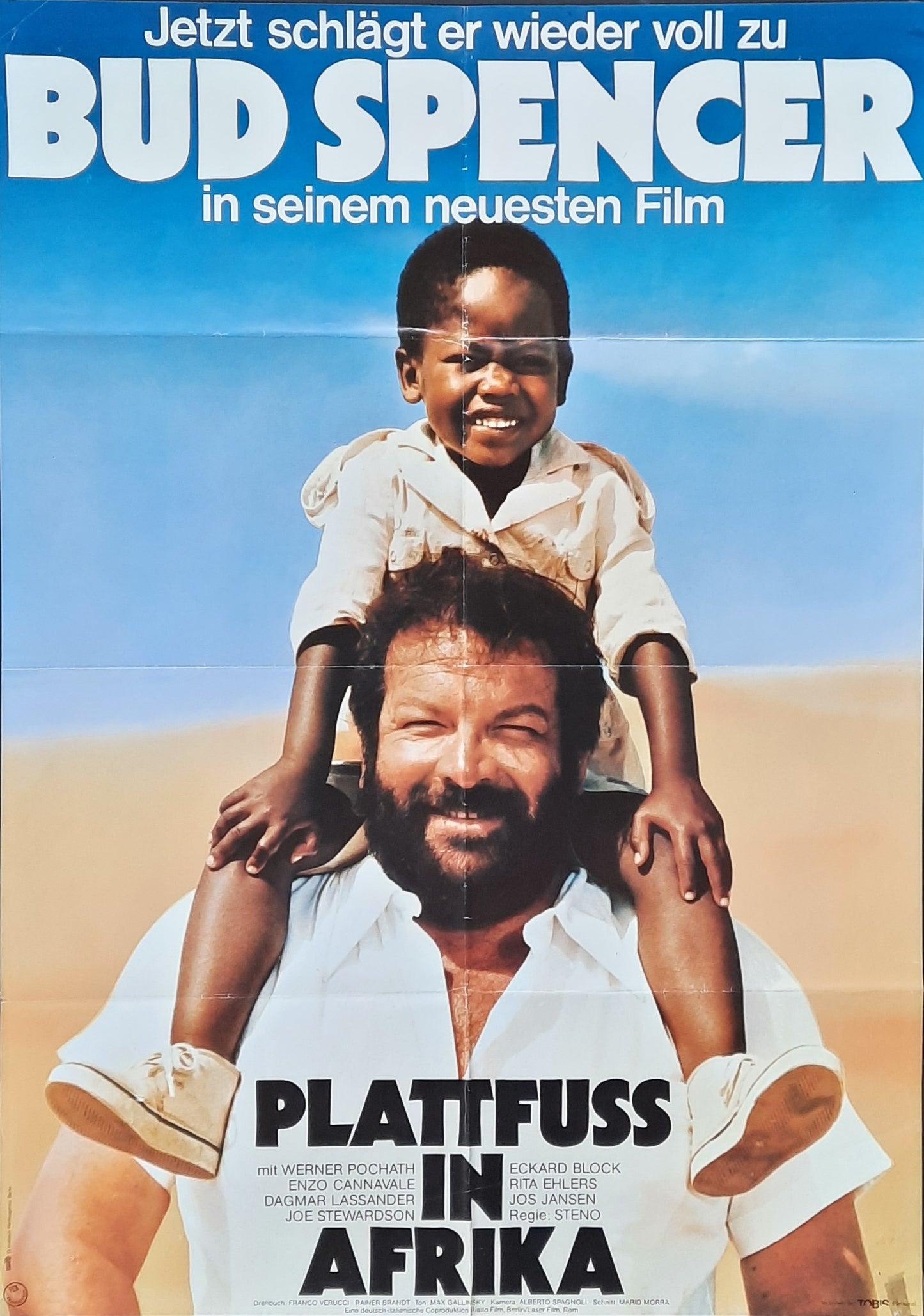 KNOCKOUT COP Original Movie Poster 1978 Bud Spencer German 1-Sheet A