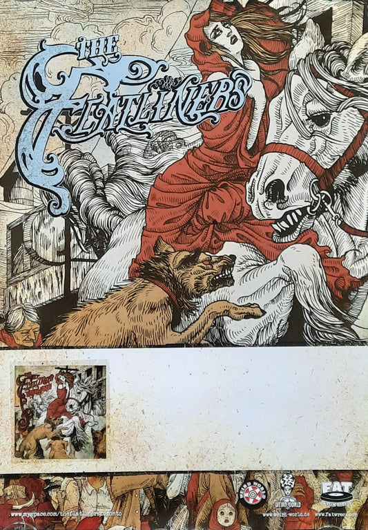 FLATLINERS Original Concert Poster 2010 Cavalcade Tour 42x59d (6) 1