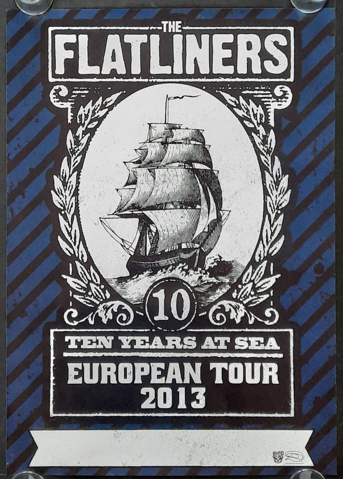 FLATLINERS Original Concert Poster 2013 European Tour 42x59d (4) 1