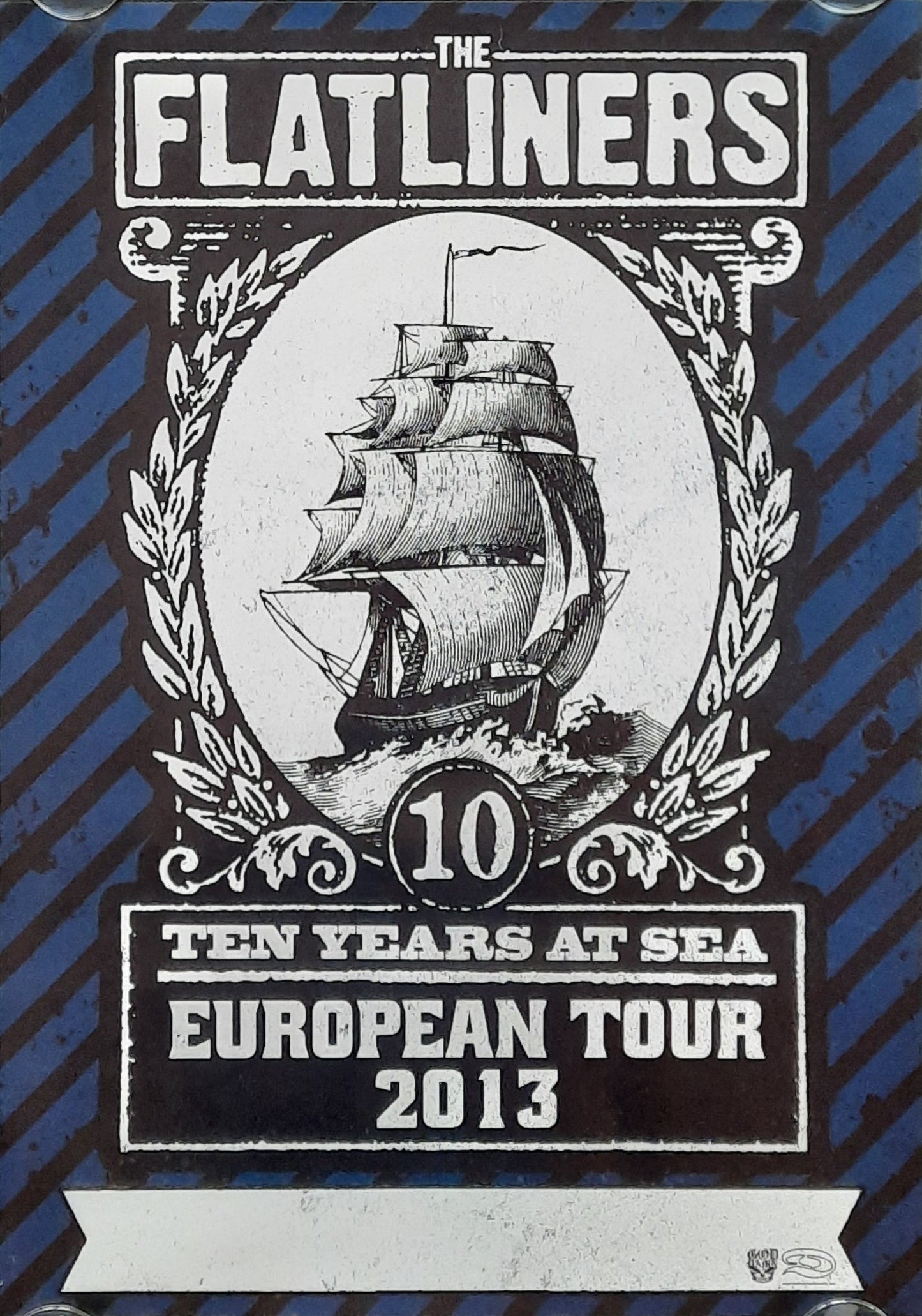 FLATLINERS Original Concert Poster 2013 European Tour 42x59d (4) 1