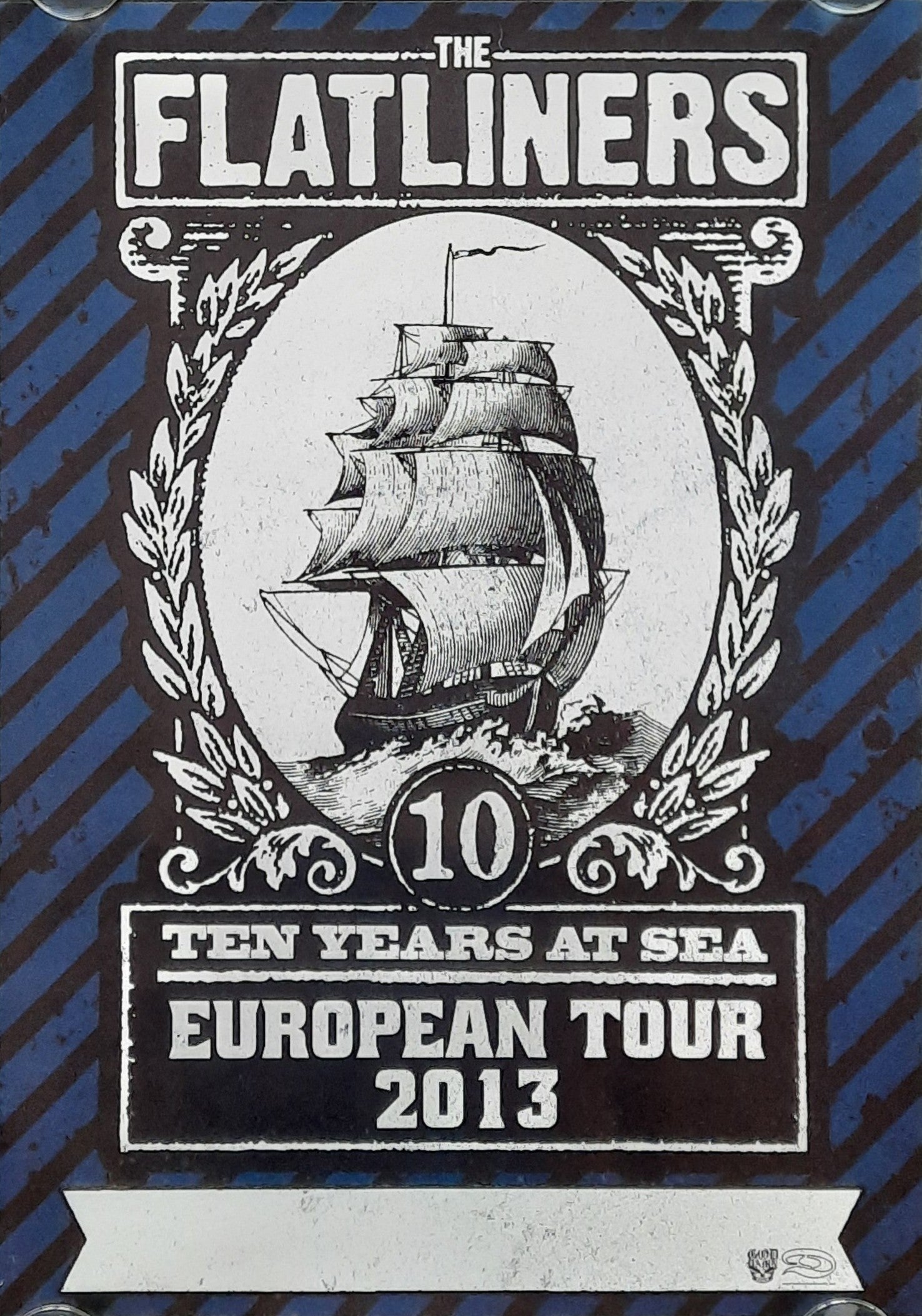 FLATLINERS Original Concert Poster 2013 European Tour 42x59d (4) 1