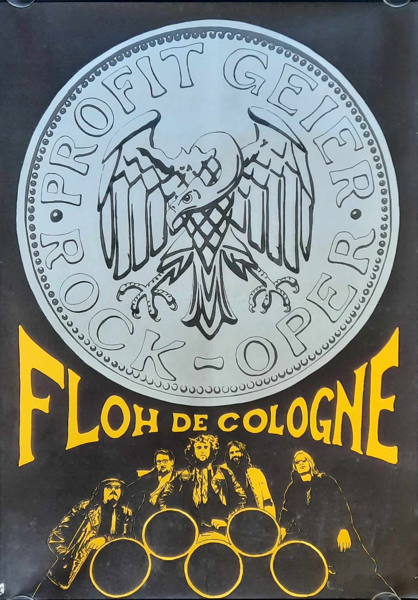 FLOH DE COLOGNE Original Concert Poster 1971 Germany