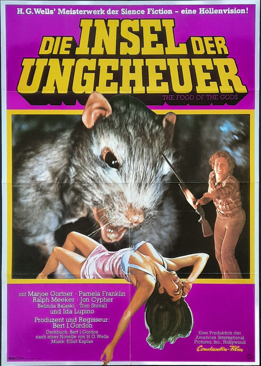 FOOD OF THE GODS (H.G. Wells) Original Movie Poster 1976 Marjoe Gortner Germany 1