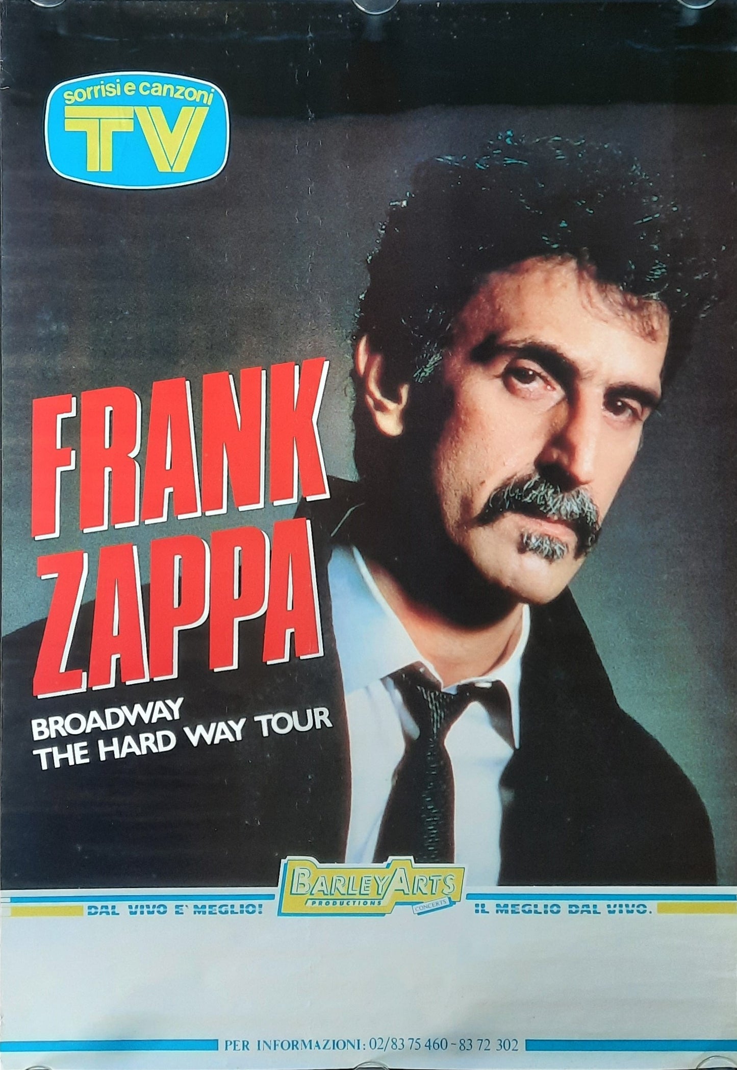 FRANK ZAPPA Original Concert Poster 1988 Italy