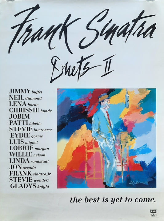 FRANK SINATRA 1994 Original Promotion Poster - 1994 Album "Duetts II"