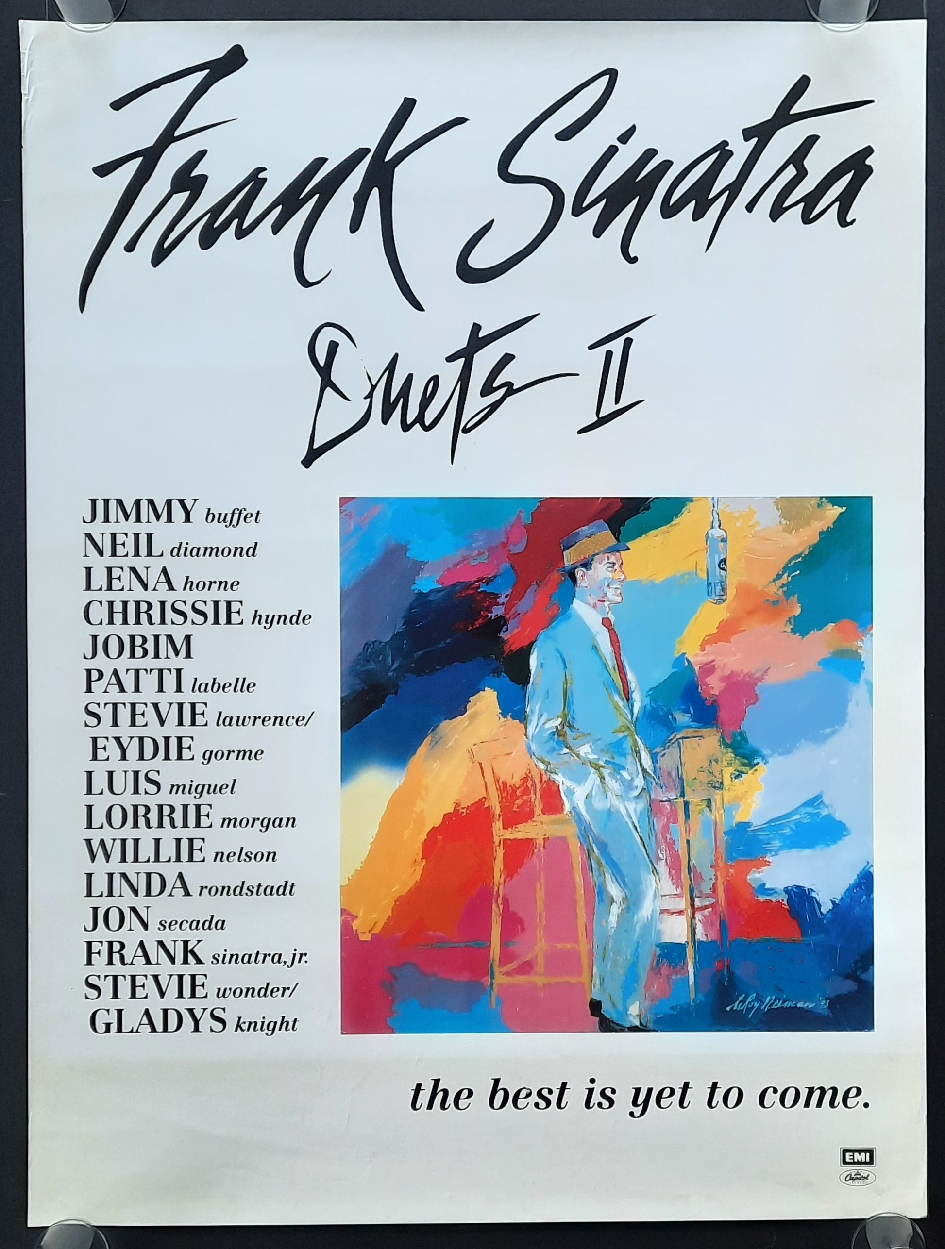 FRANK SINATRA 1994 Original Promotion Poster - 1994 Album "Duetts II" 1