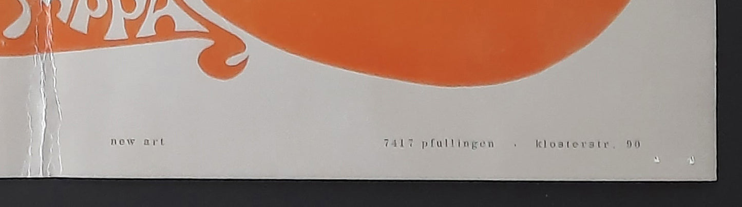 FRANK ZAPPA 1980 (1967) Original Promotion Poster Toilet Poster "Silver Zappa" 4