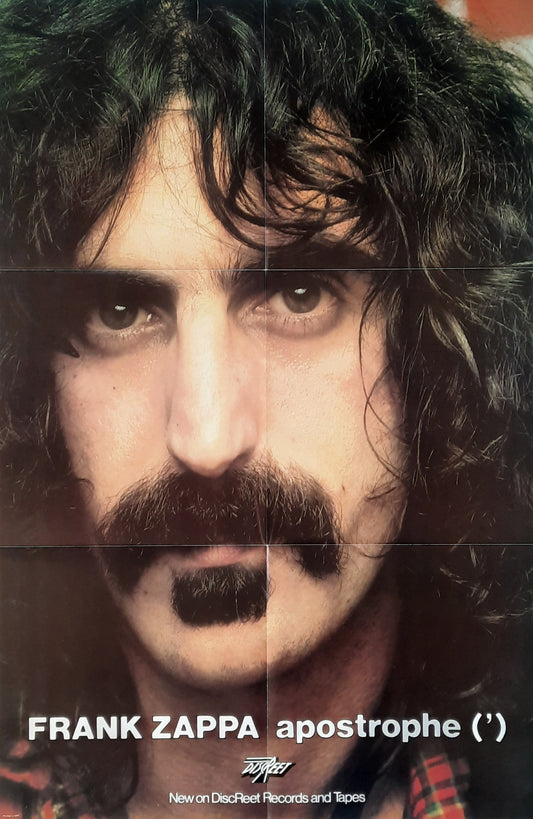 FRANK ZAPPA Original Promotion Poster - 1974 Album "Aposthrophe"
