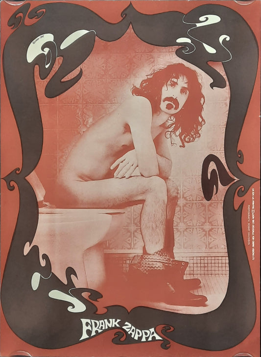 FRANK ZAPPA Original Promotion Poster 1967 "Toilet" by David Robertson
