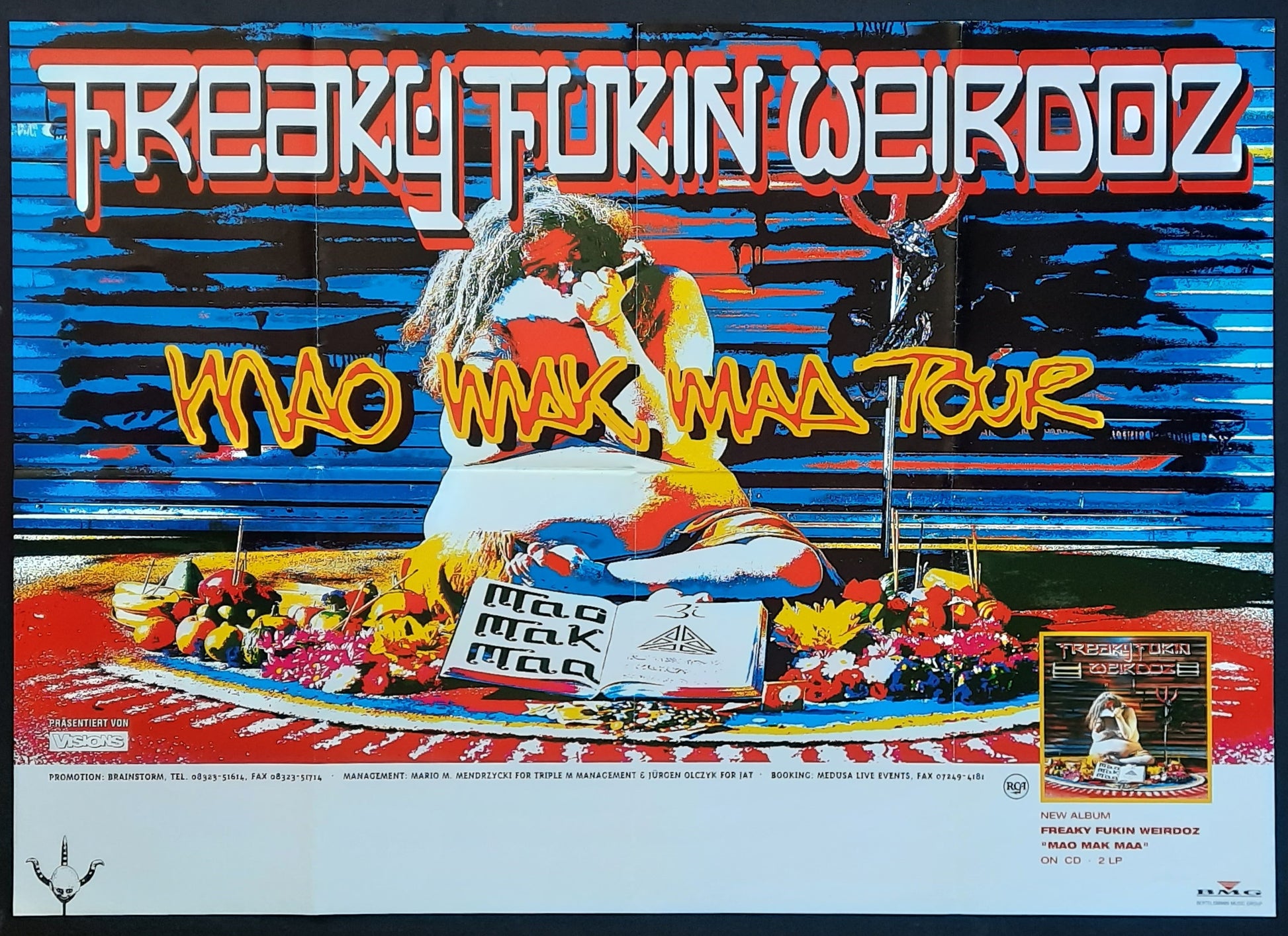 FREAKY FUKIN WEIRDOZ Original Concert Poster 1994 Germany Europe 1