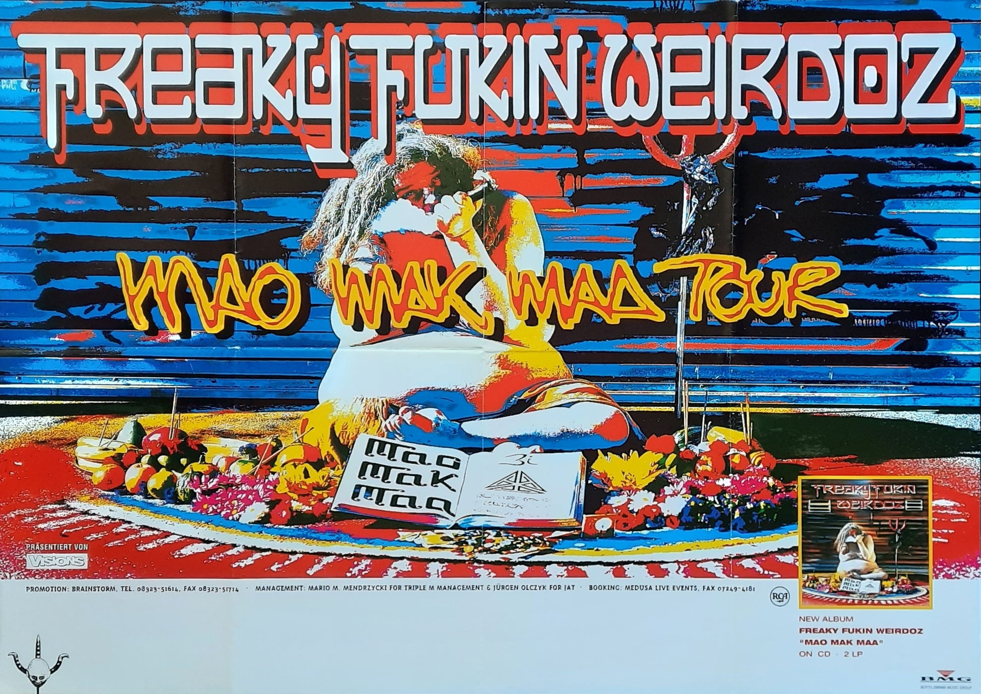 FREAKY FUKIN WEIRDOZ Original Concert Poster 1994 Germany Europe 1