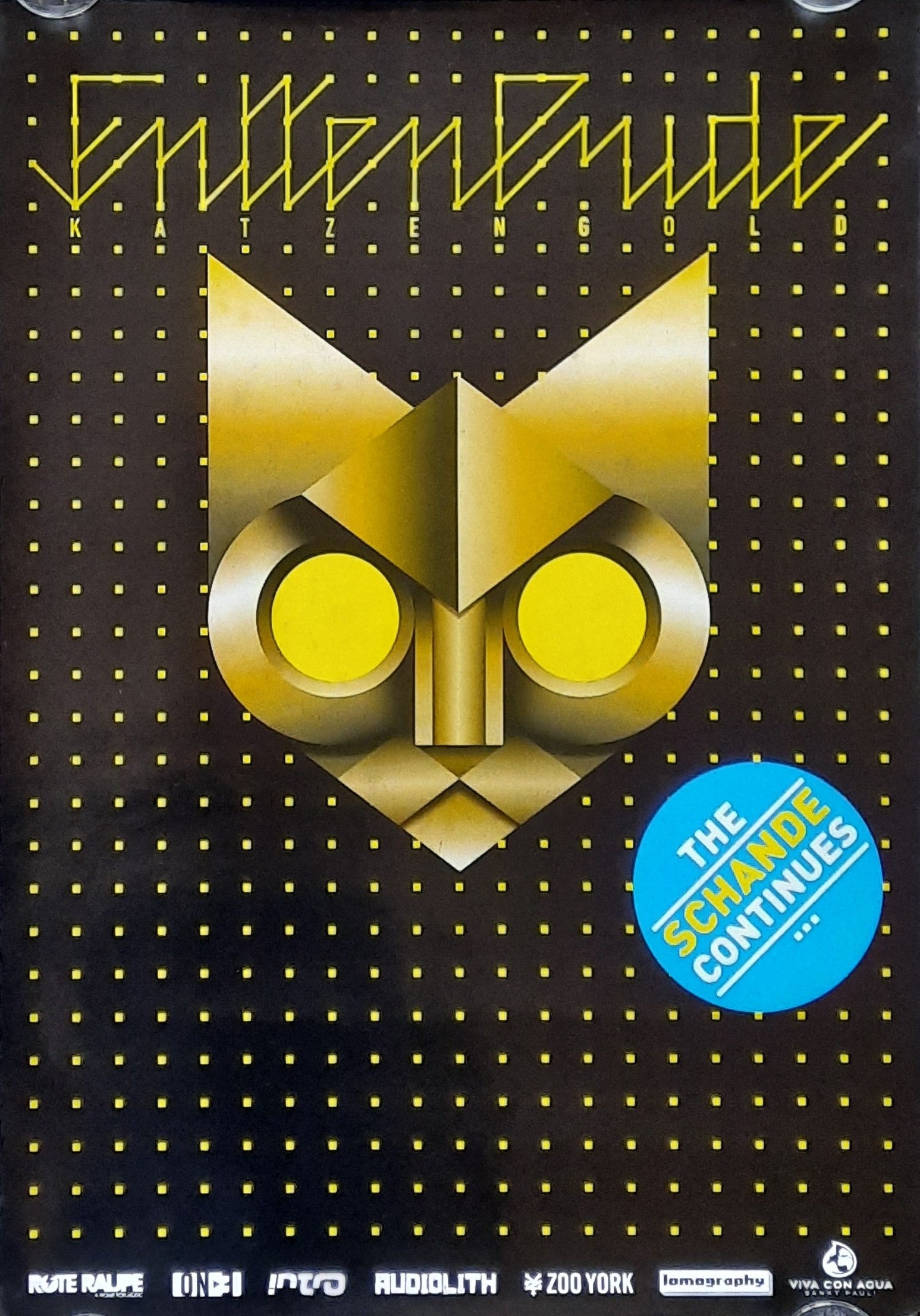 FRITTENBUDE Original Concert Poster 2010 Katzengold Tour 42x59c (7) 1