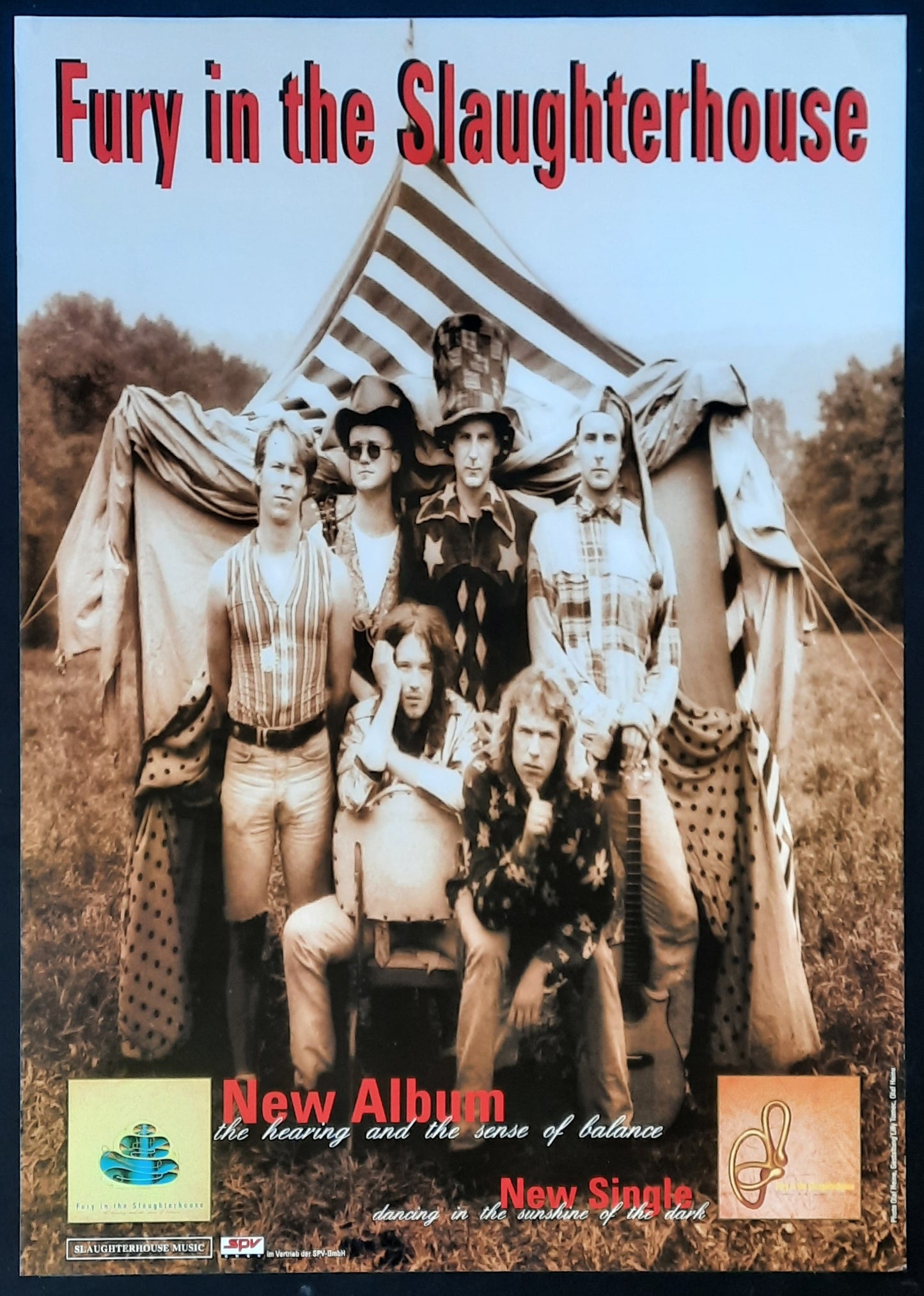 FURY IN THE SLAUGHTERHOUSE  Original Promotion Poster - 1995 Album THE HEARING AND THE SENSE OF BALANCE 1