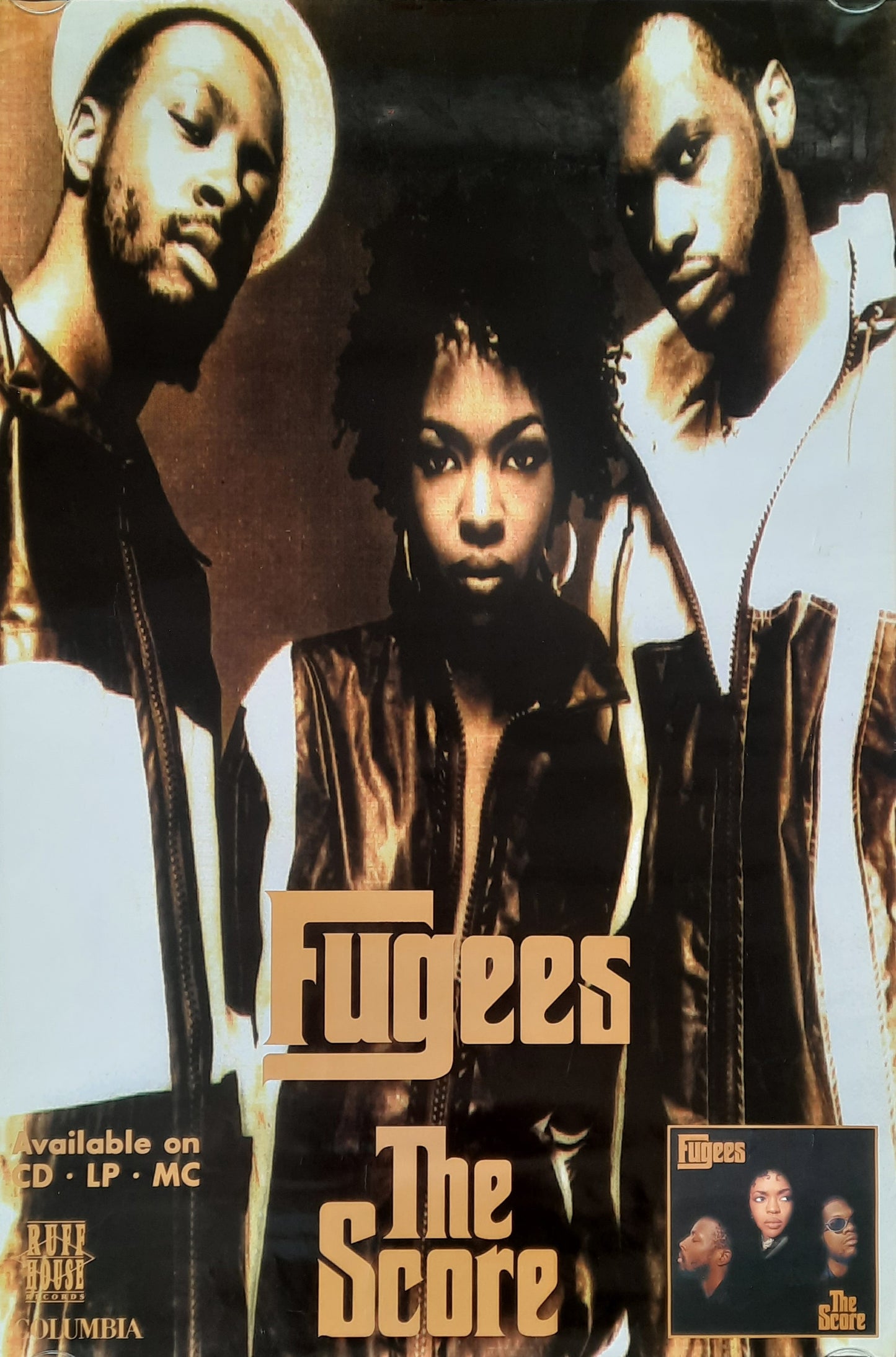 FUGEES 1996 The Score Promotion Poster 1st print