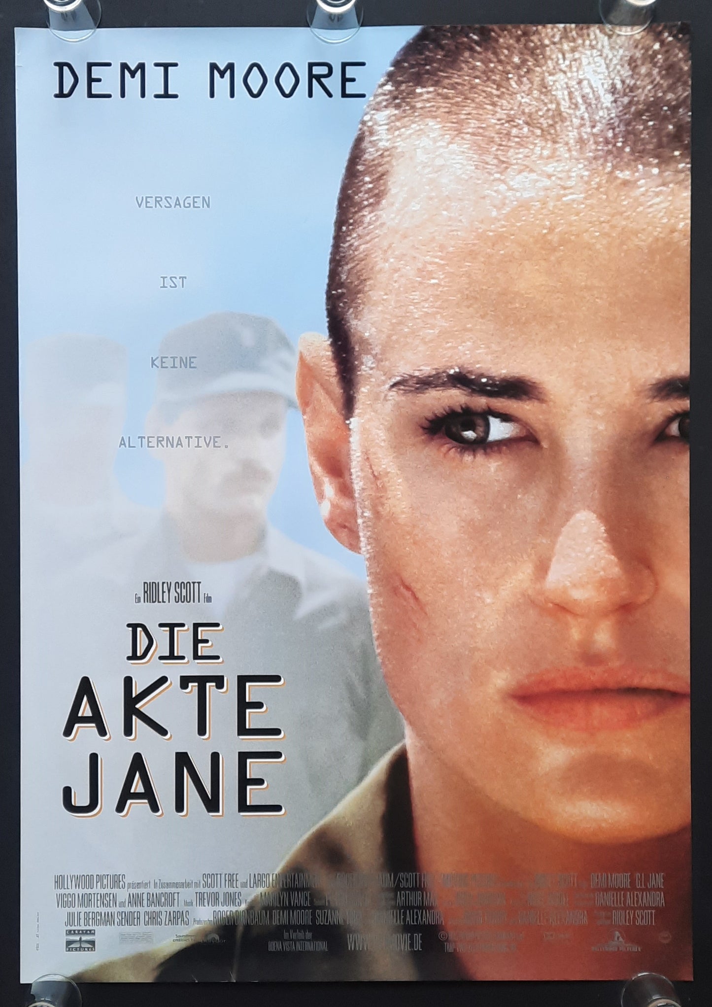 G.I. JANE Original Movie Poster 1997 Ridley Scott Demi Moore German 1-Sheet ROLLED