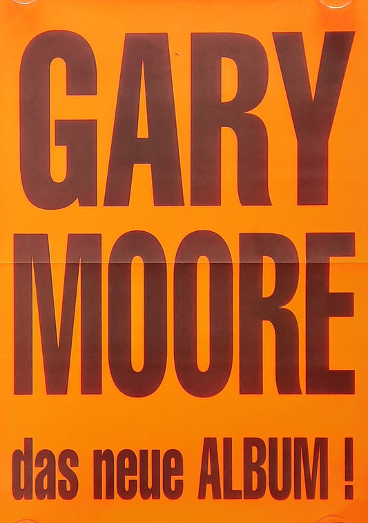 GARY MOORE Original Promotion Poster 1995 Germany 1st print 12 x 16.5 inch