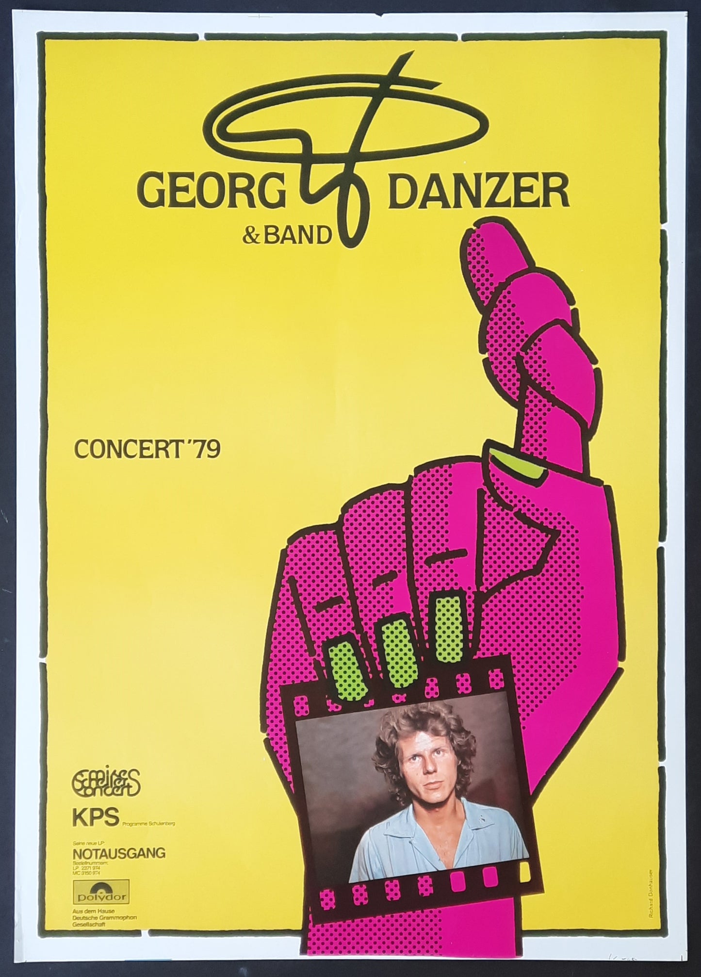 GEORG DANZER Original Concert Poster 1979 Austria Germany 1