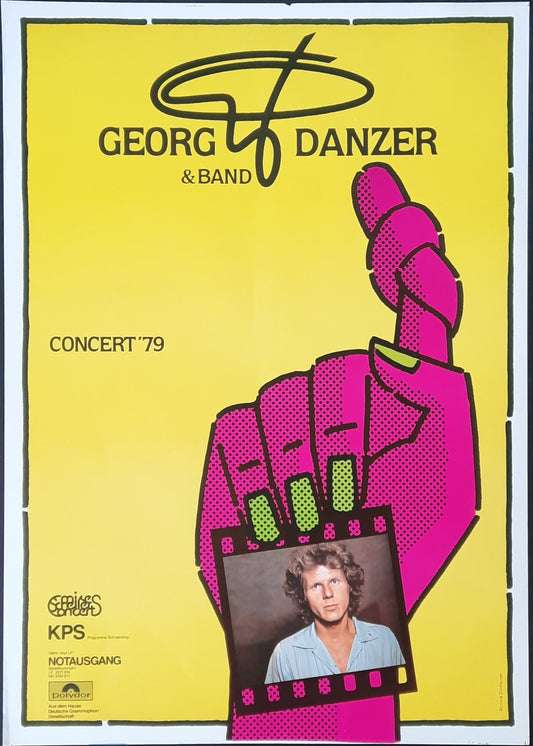 GEORG DANZER Original Concert Poster 1979 Austria Germany 1