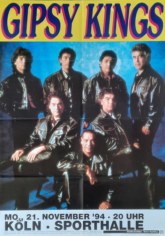 GIPSY KINGS Original Concert Poster November 21, 1994 Cologne Germany 1