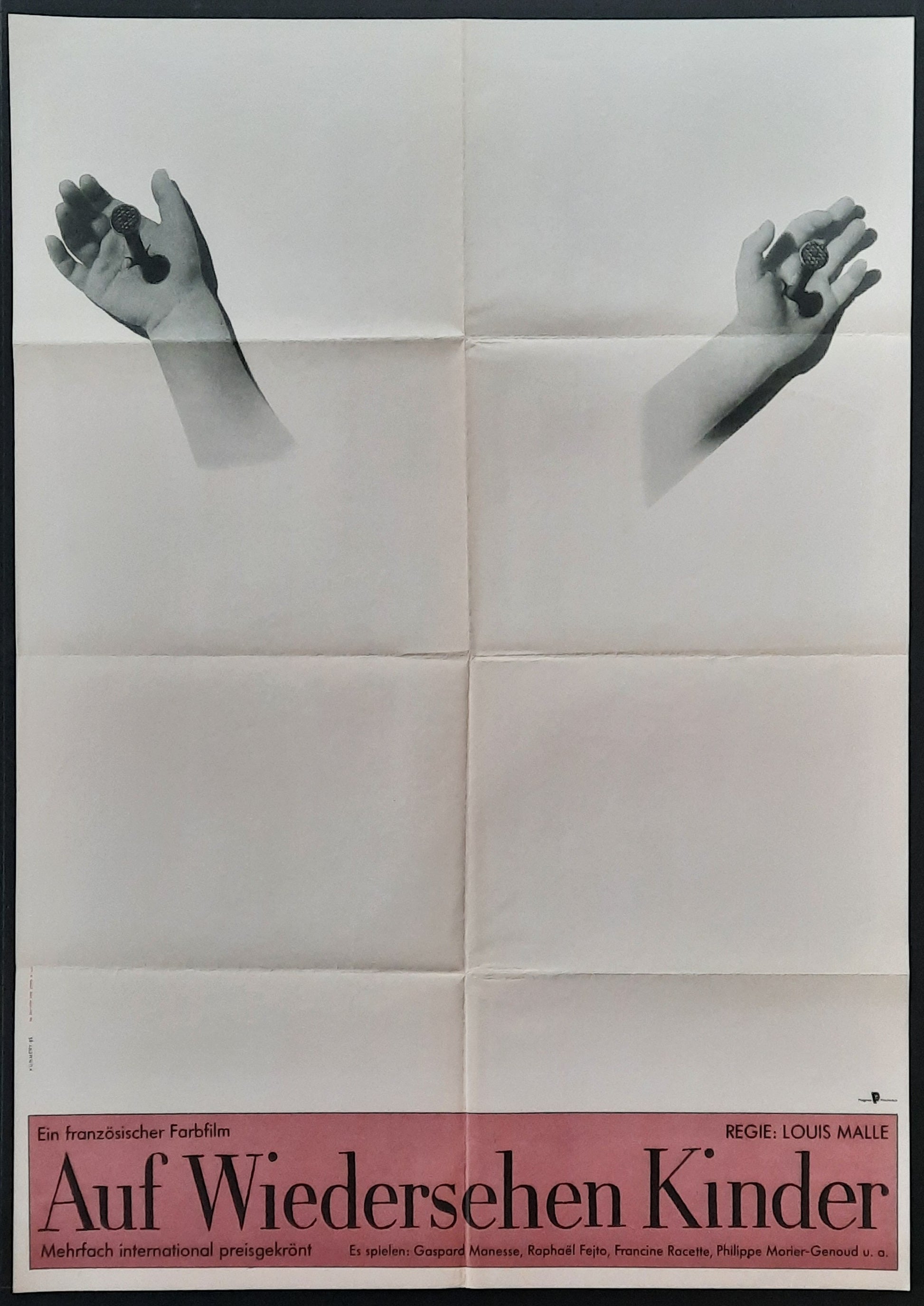 GOODBYE CHILDREN Original Movie Poster 1987 Louis Malle German 1-Sheet