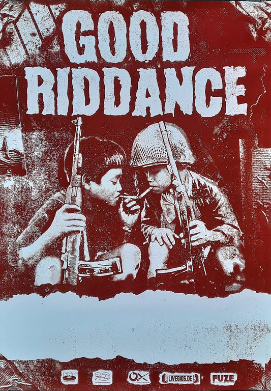 GOOD RIDDANCE Original Concert Poster 2010s European Tour