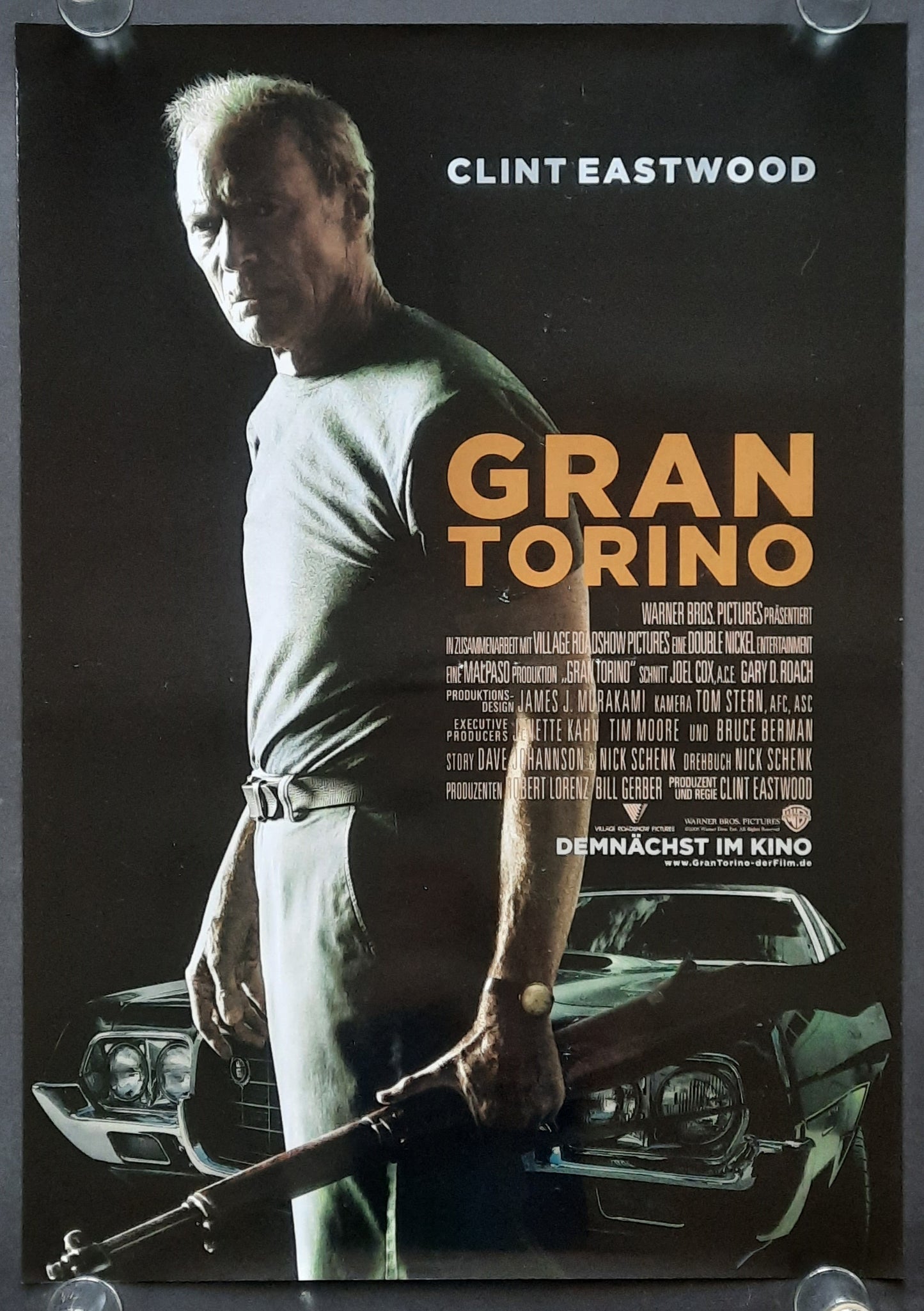 GRAN TORINO Original Movie Poster 2008 Clint Eastwood German 1-Sheet ROLLED