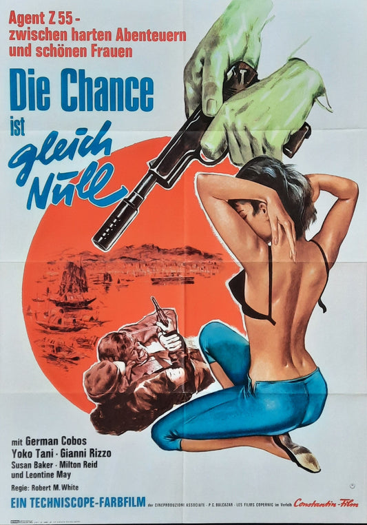 GREENLAND 2 - THE RIP Original Movie Poster 1965 Roberto Bianchi Montero German 1-Sheet Poster