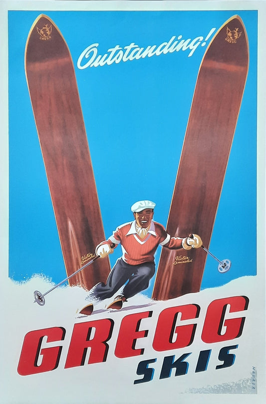GREGG SKI Original Advertising Poster by Sasha Maurer