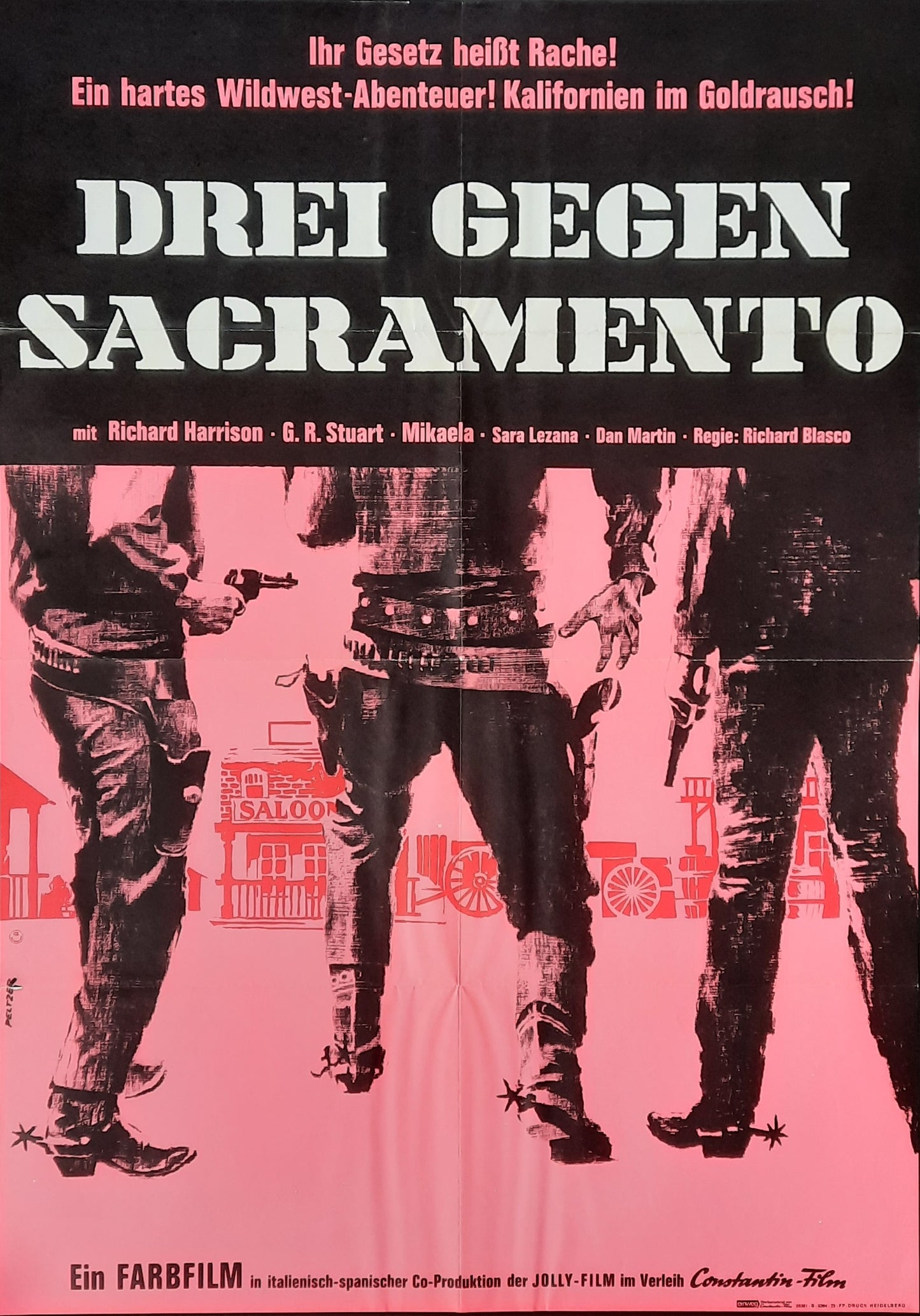 GRINGO 1963 Original Movie Poster 1963 German 1-Sheet