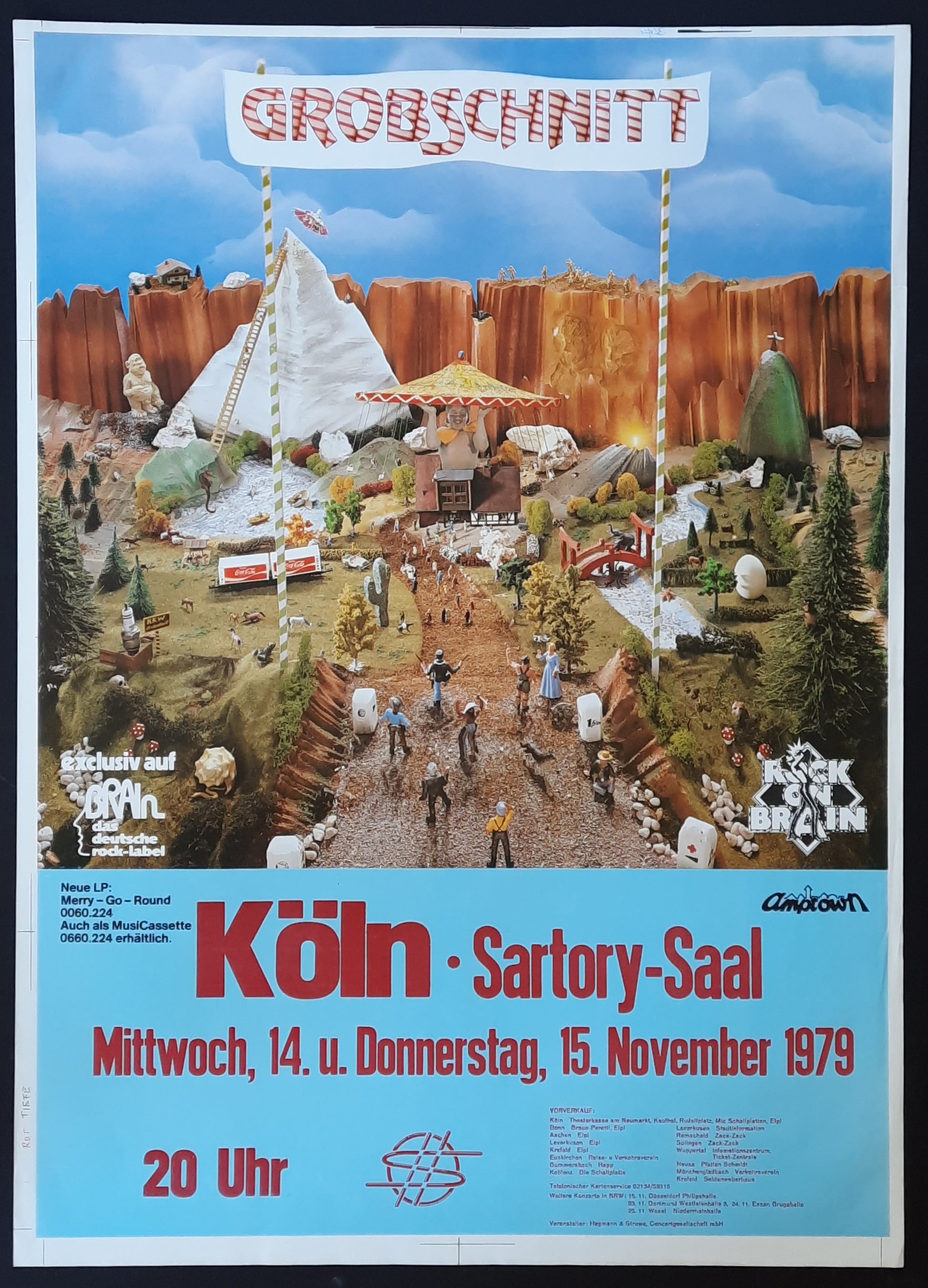 GROBSCHNITT Original Concert Poster November 15, 1979 Cologne Germany