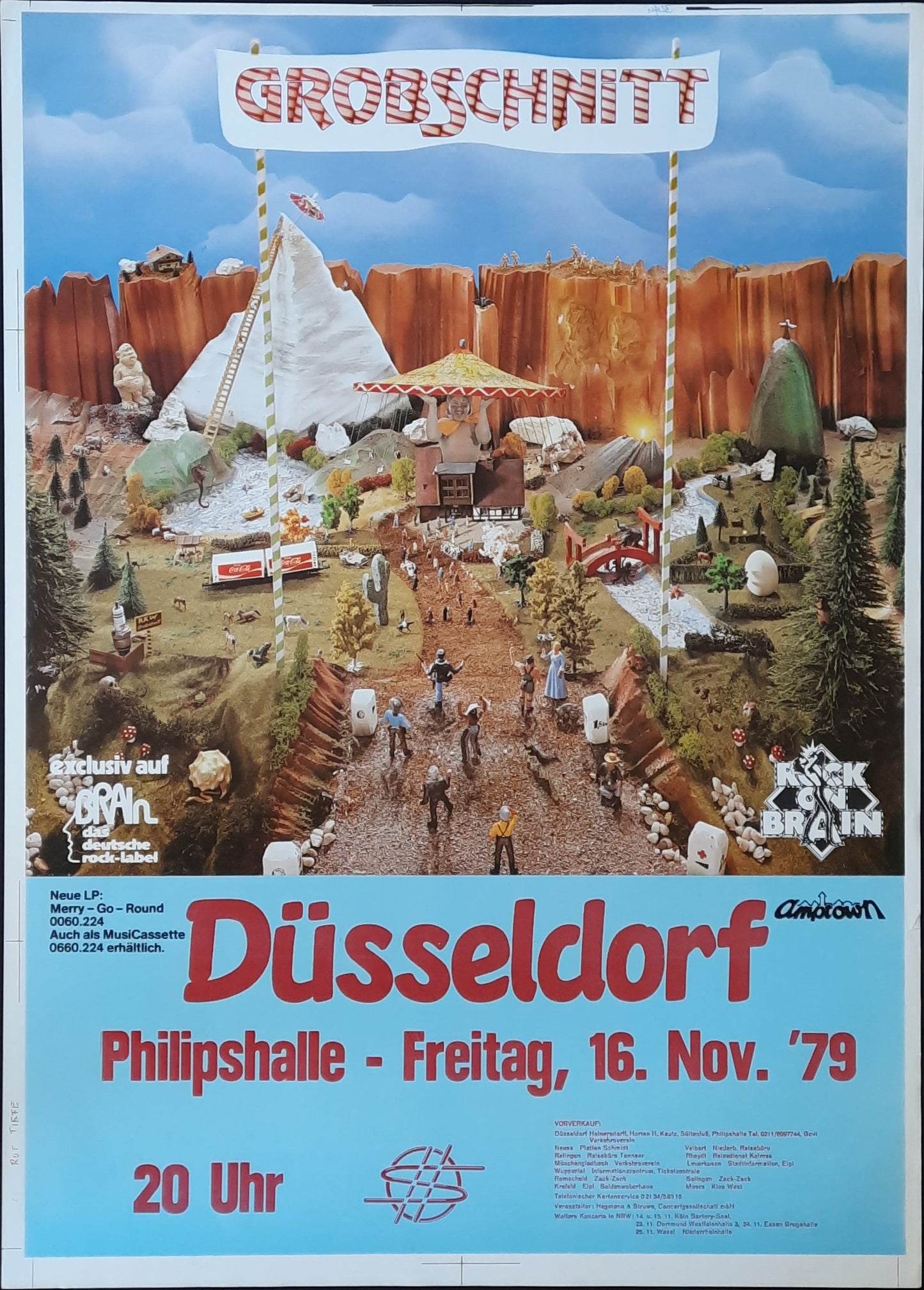 GROBSCHNITT Original Concert Poster November 16, 1979 Duesseldorf Germany
