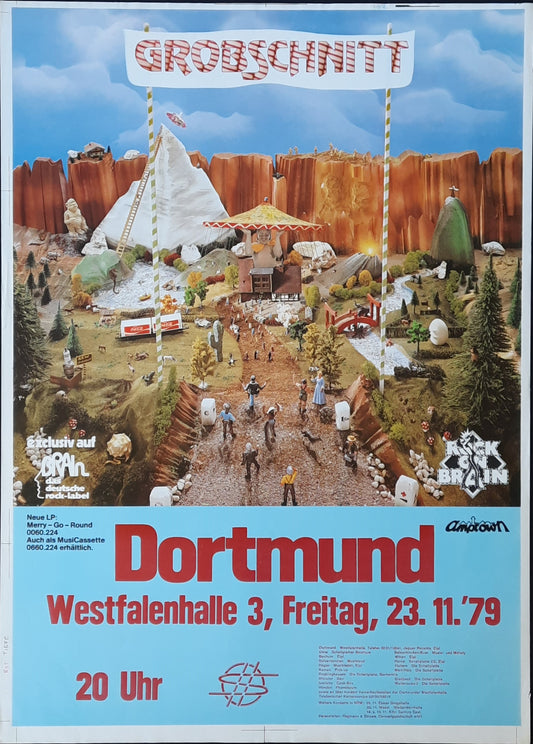 GROBSCHNITT Original Concert Poster November 23, 1979 Dortmund Germany