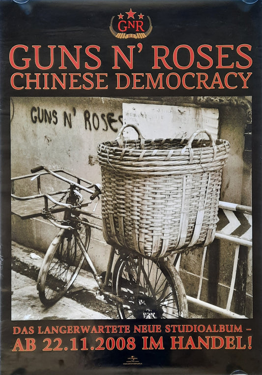 GUNS N' ROSES Original Promotion Poster - 2008 Album "Chinese Democracy" 1