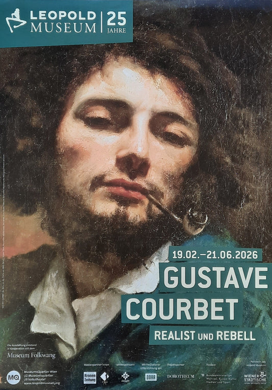 GUSTAVE CORBET 2026 Original Exhibition Poster -  Leopold Museum Vienna Austria V2