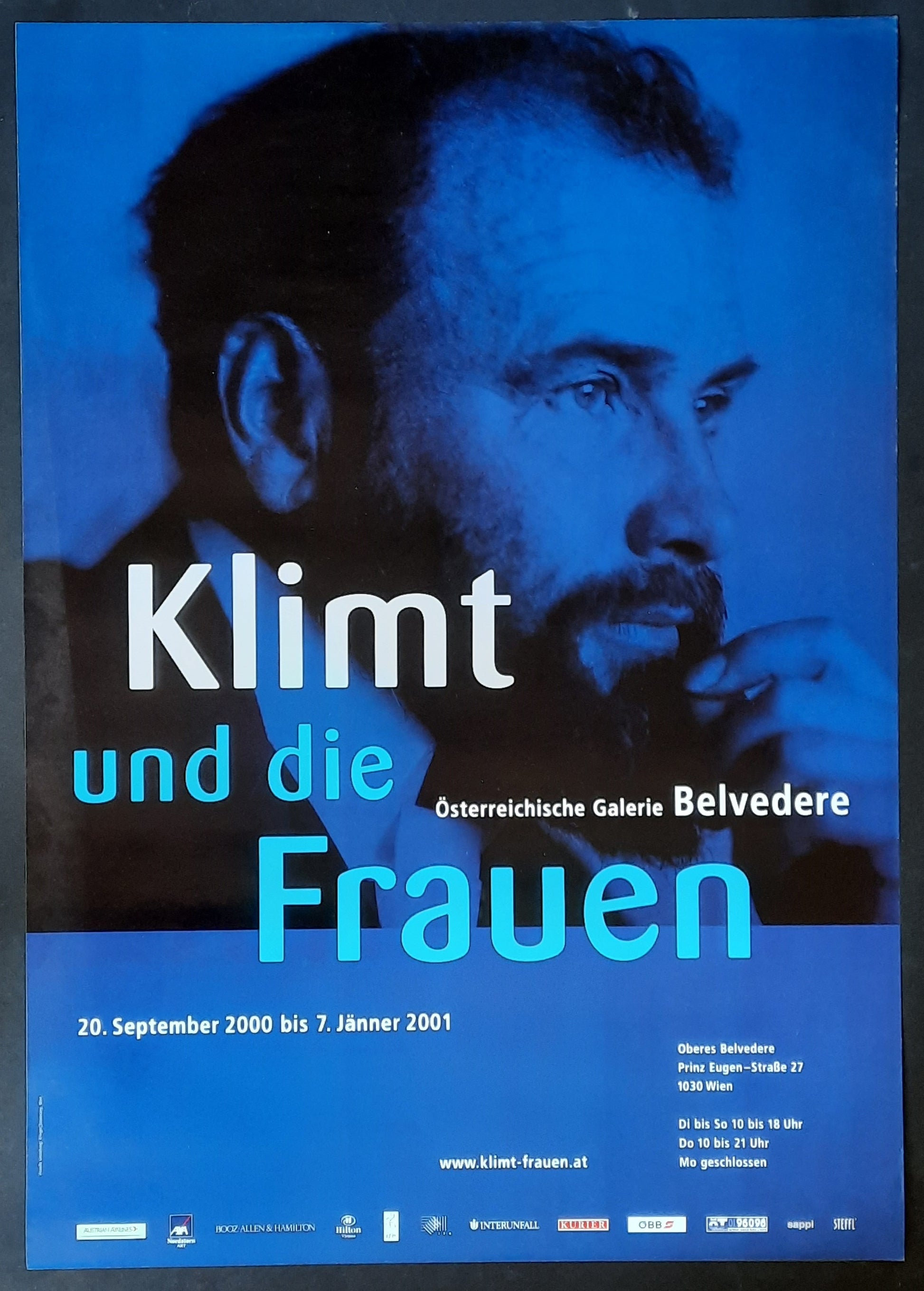 GUSTAV KLIMT Original Exhibition Poster 2001 Belvedere Vienna Austria 1