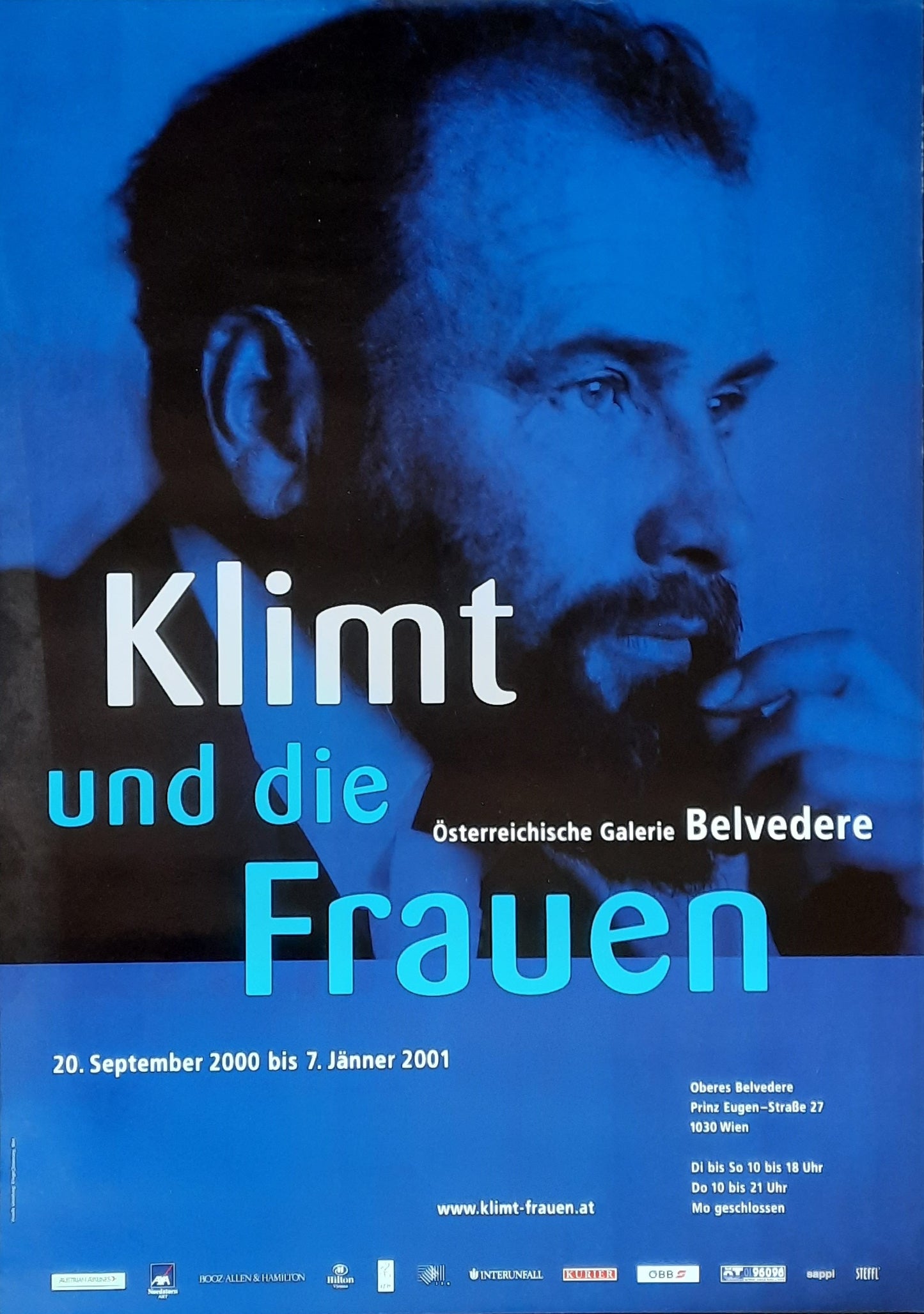 GUSTAV KLIMT Original Exhibition Poster 2001 Belvedere Vienna Austria 1