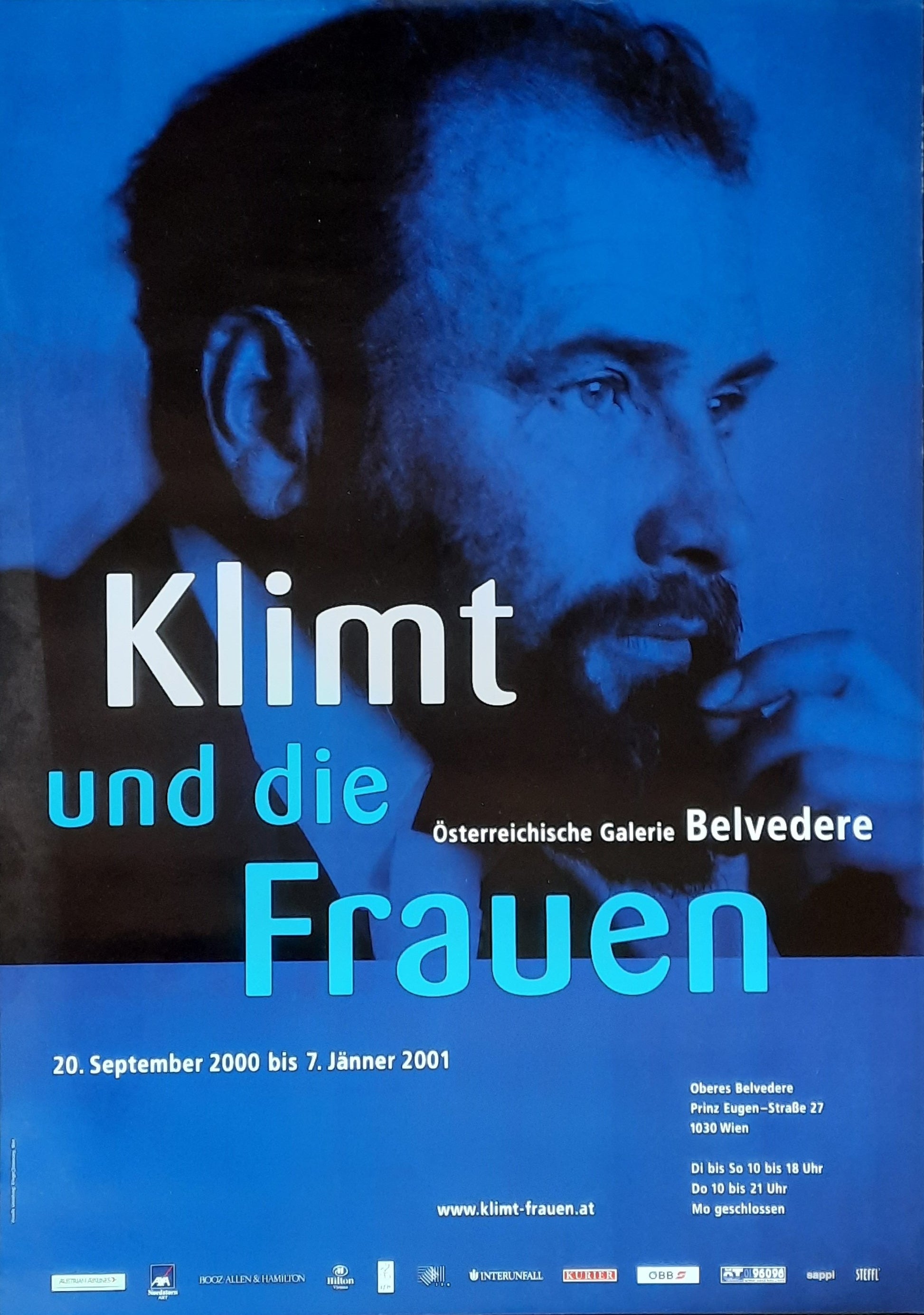 GUSTAV KLIMT Original Exhibition Poster 2001 Belvedere Vienna Austria 1