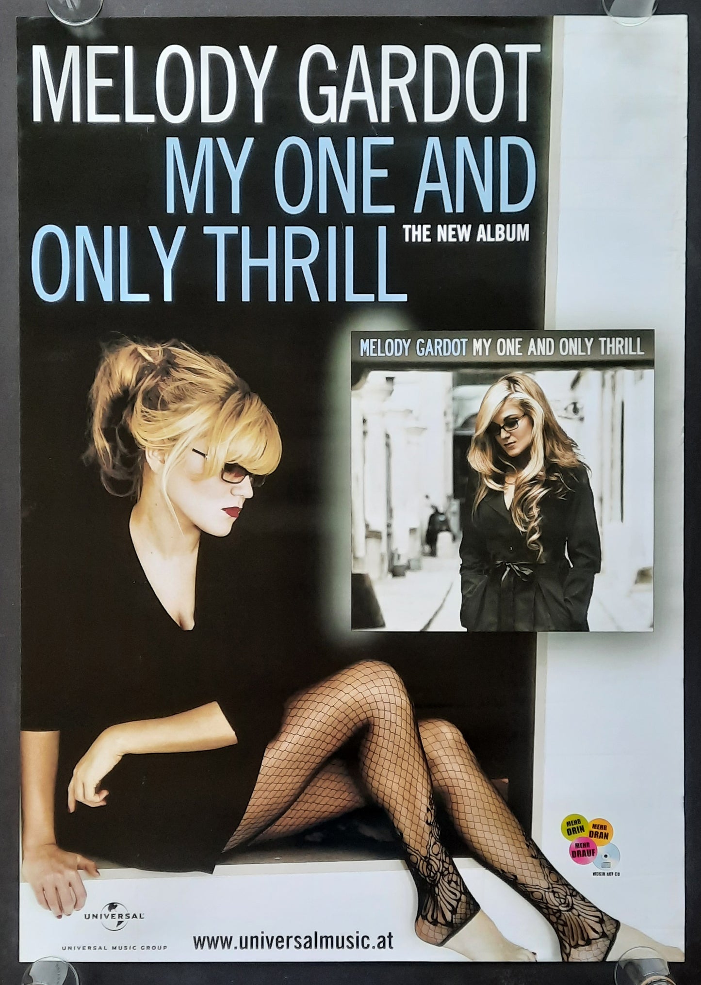 MELODY GARDOT 2009 promotion poster Album "My One And Only Thrill" 1st print