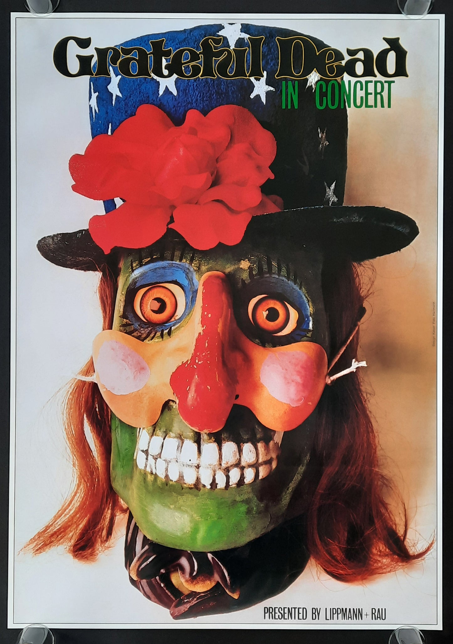 GRATEFUL DEAD 1974 Concert Poster Germany by Gunther Kieser RP