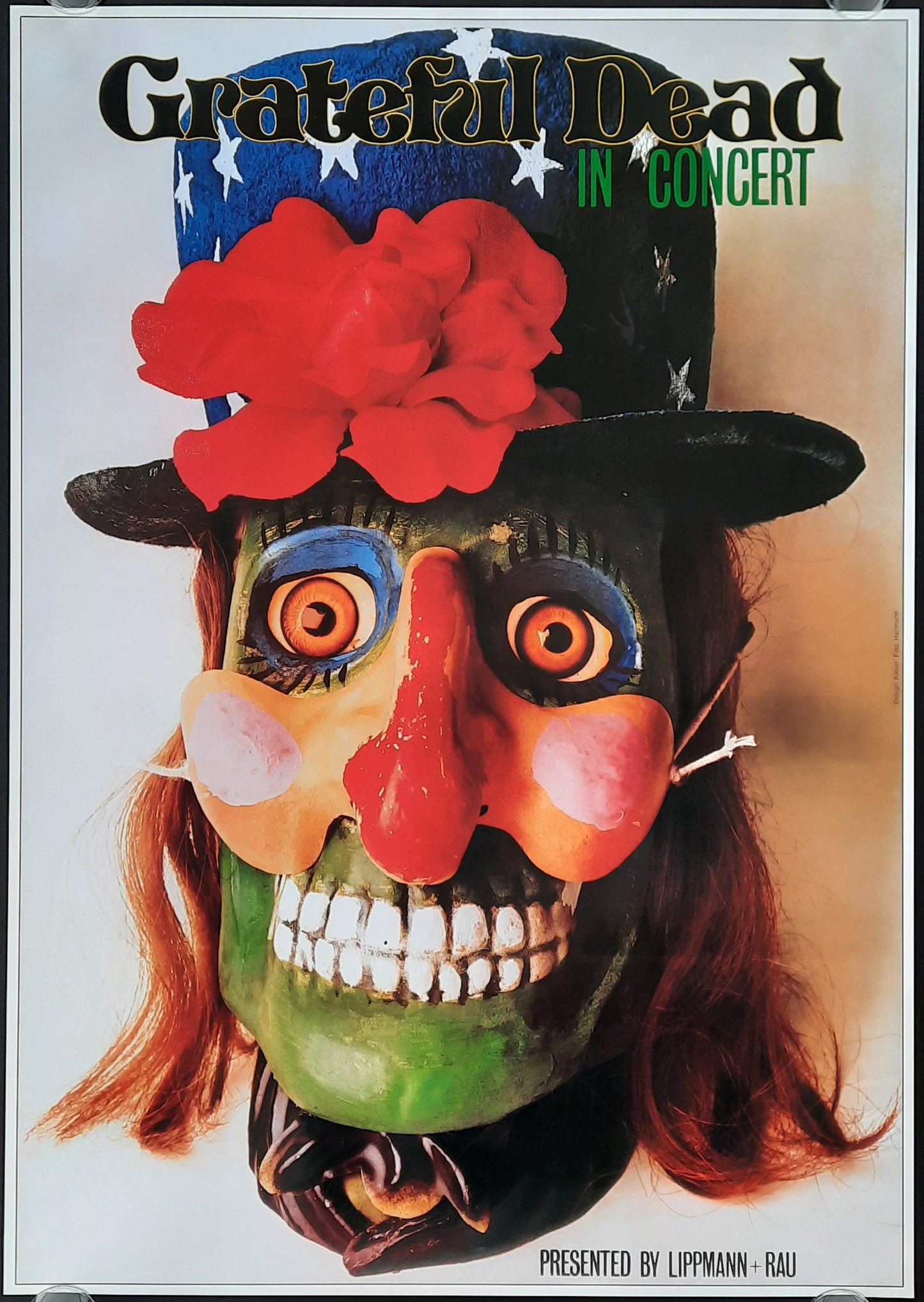 GRATEFUL DEAD 1974 Concert Poster Germany by Gunther Kieser RP